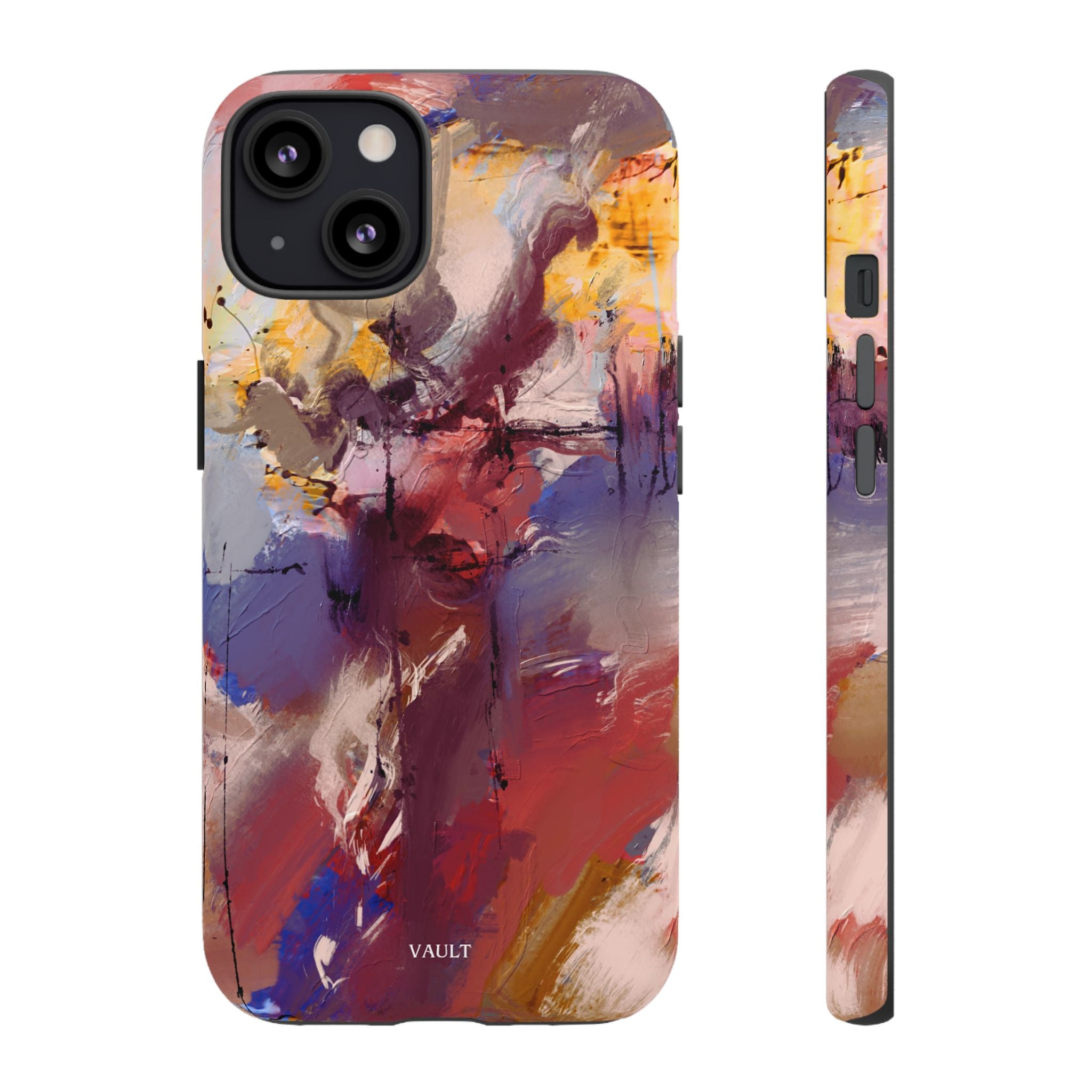 Abstract Brushstroke Tough Phone Case — Colorful Protective iPhone Cover