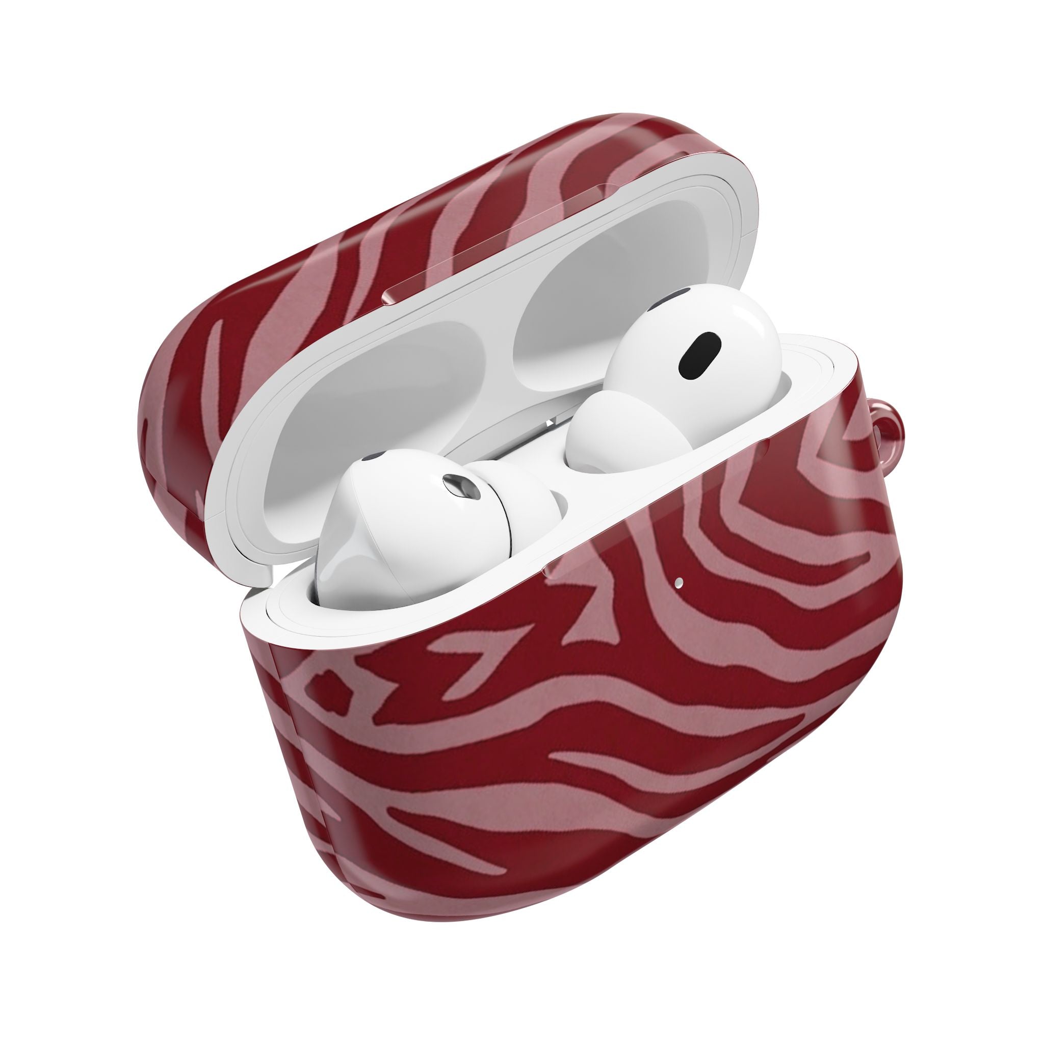 Red Zebra Print AirPod Case – Stylish Protective Charging Case Cover