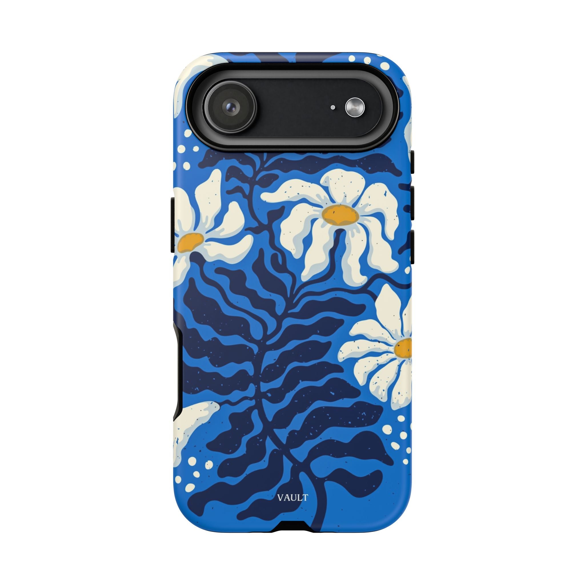 Blue Daisy Tough Phone Case — Floral Protective Phone Cover