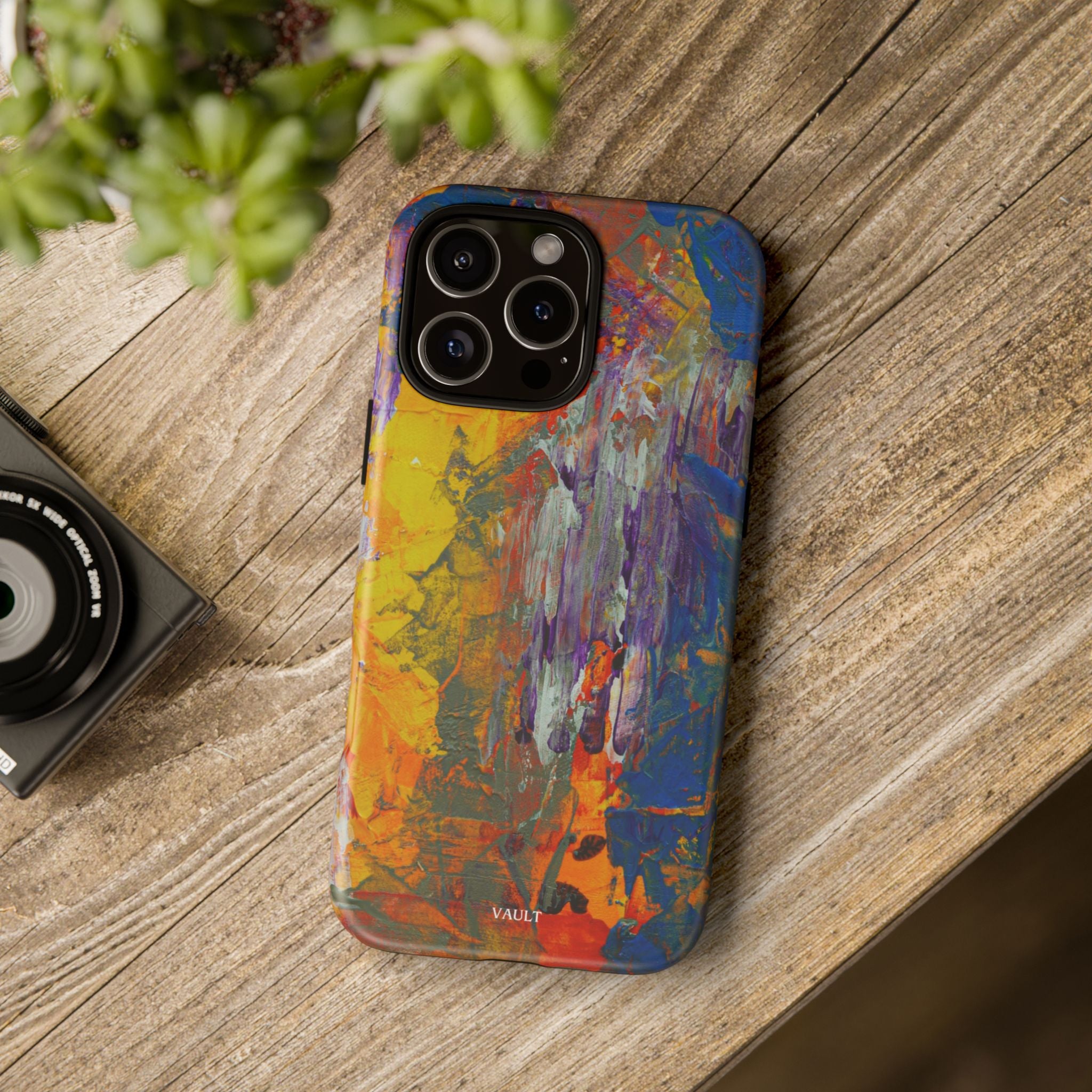 Abstract Color Splash Phone Case — Vibrant Artistic Protective Cover