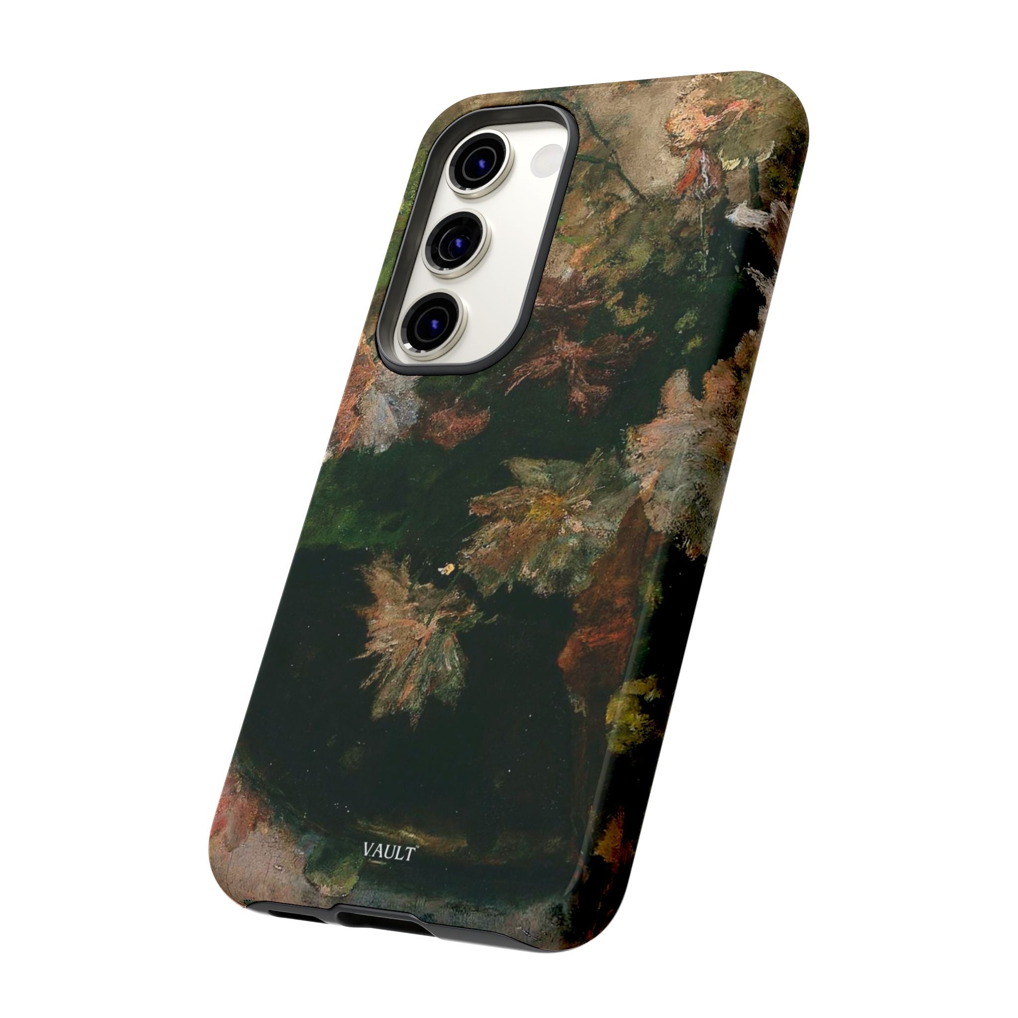 Floral Painterly Tough Phone Case — Vintage Autumn Leaves Phone Cover