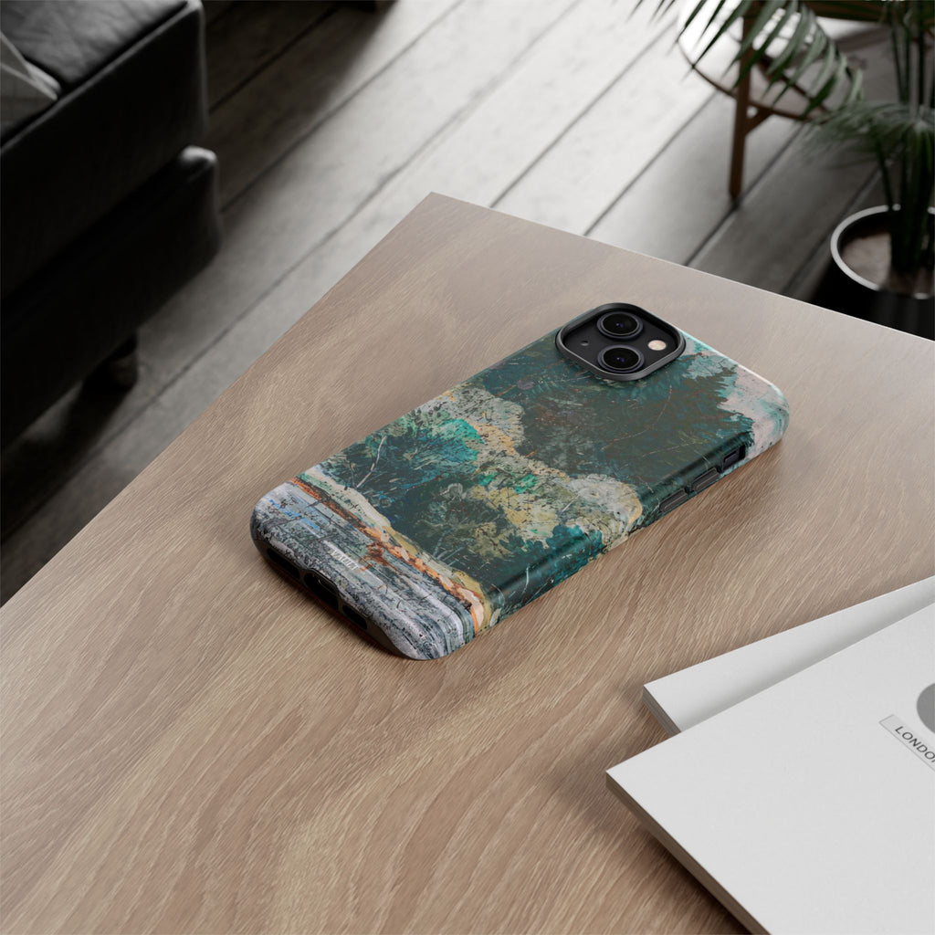 Phone Case - Moody Forest Landscape Protective Tough Case