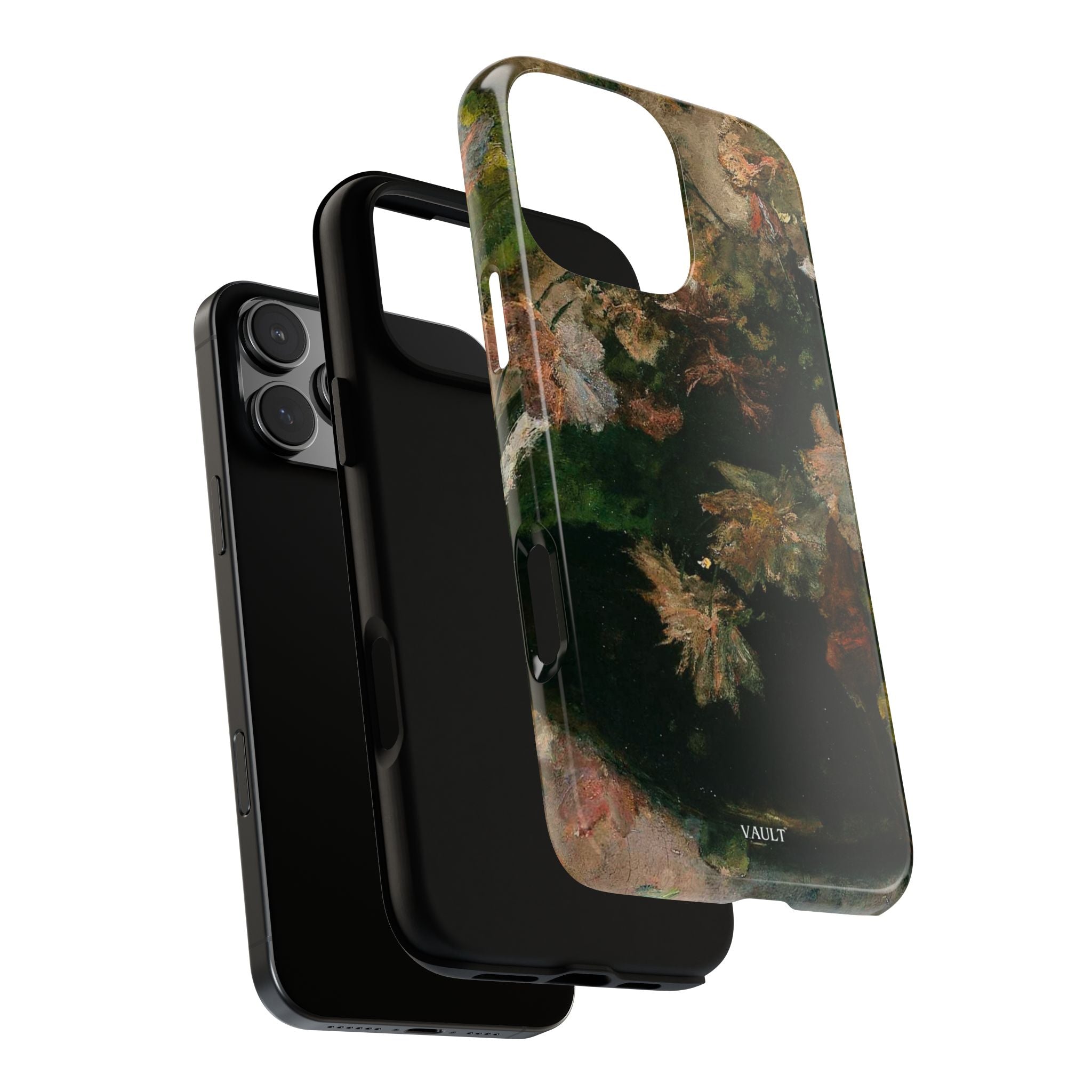 Floral Painterly Tough Phone Case — Vintage Autumn Leaves Phone Cover