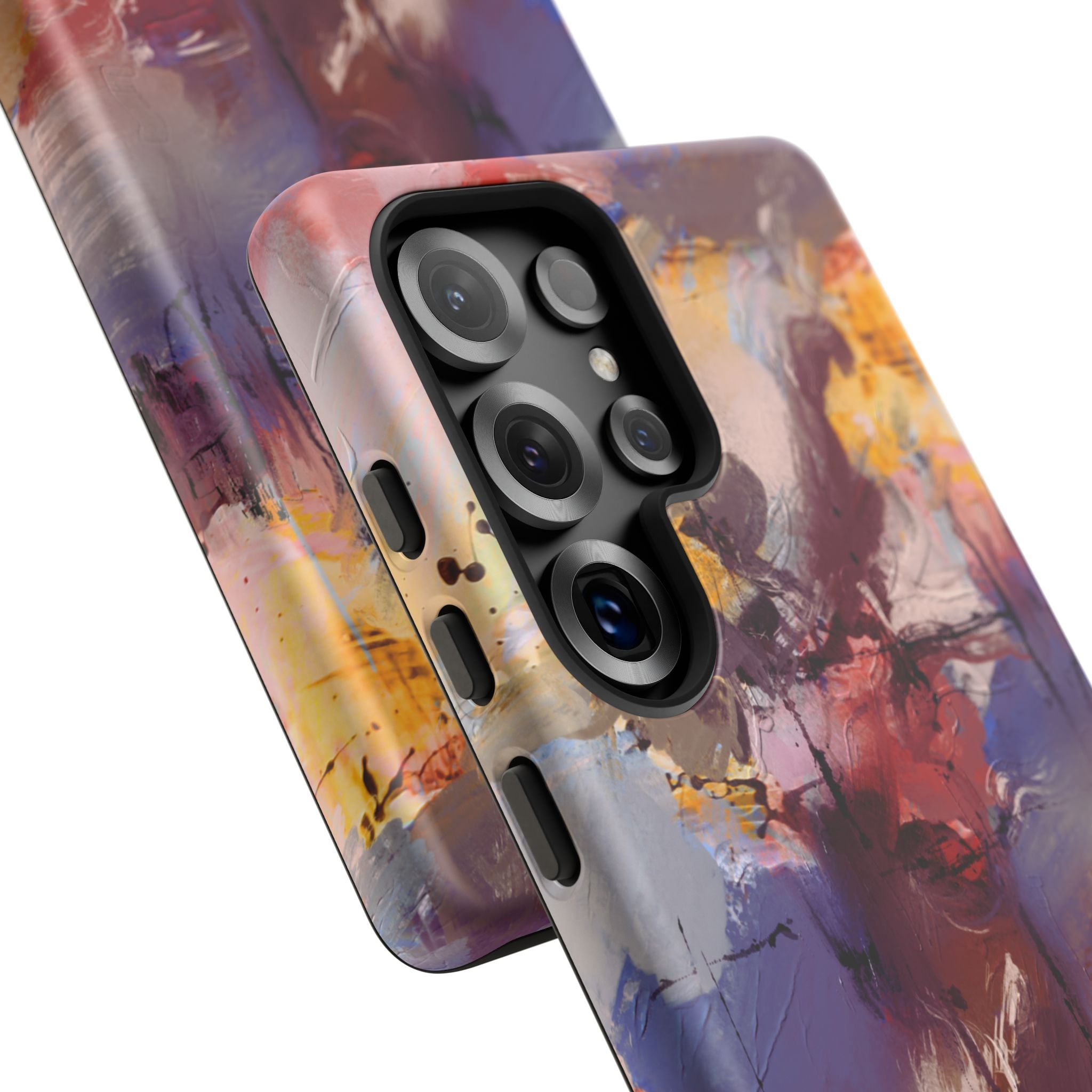 Abstract Brushstroke Tough Phone Case — Colorful Protective iPhone Cover