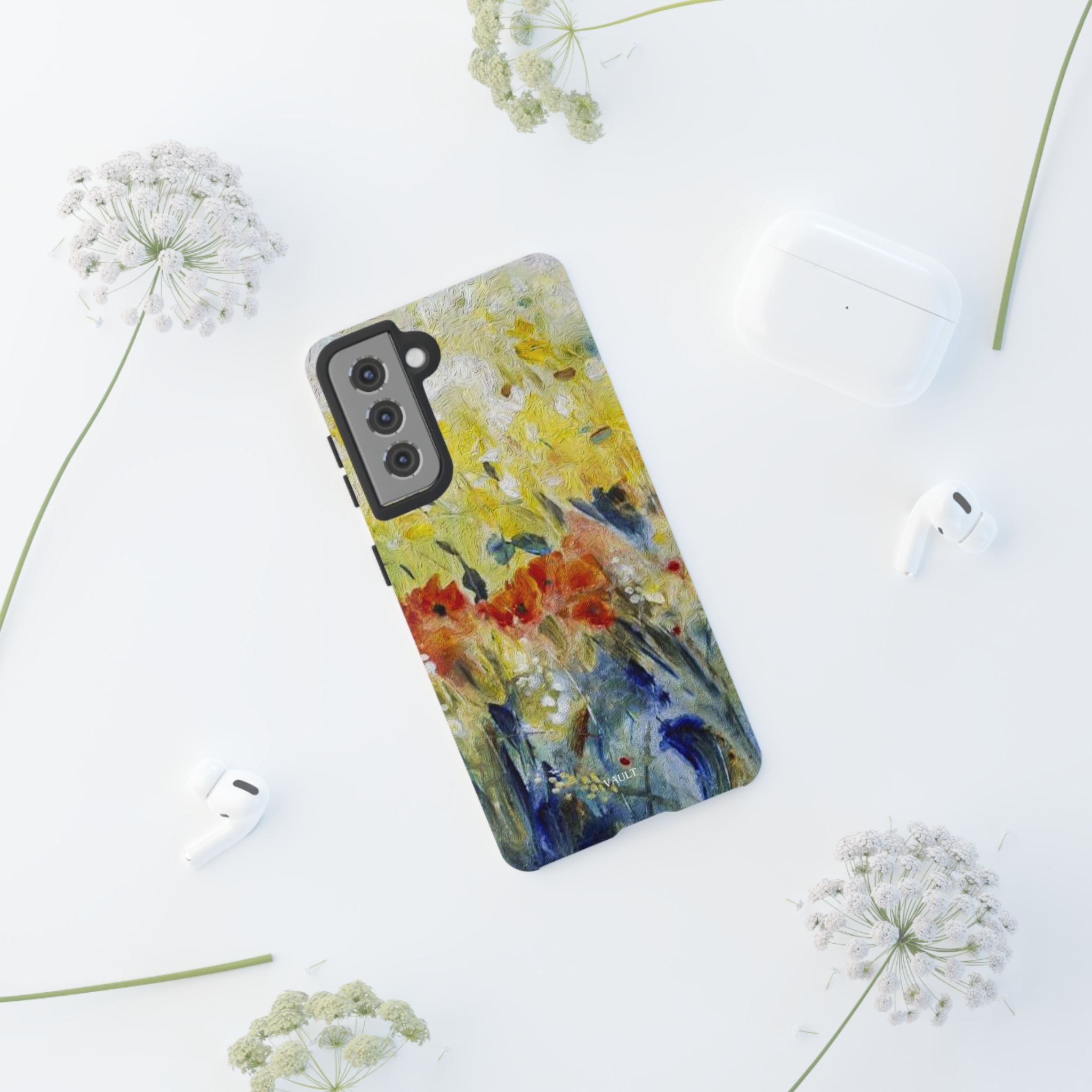 Floral Watercolor Phone Case — Yellow Garden Tough Cases