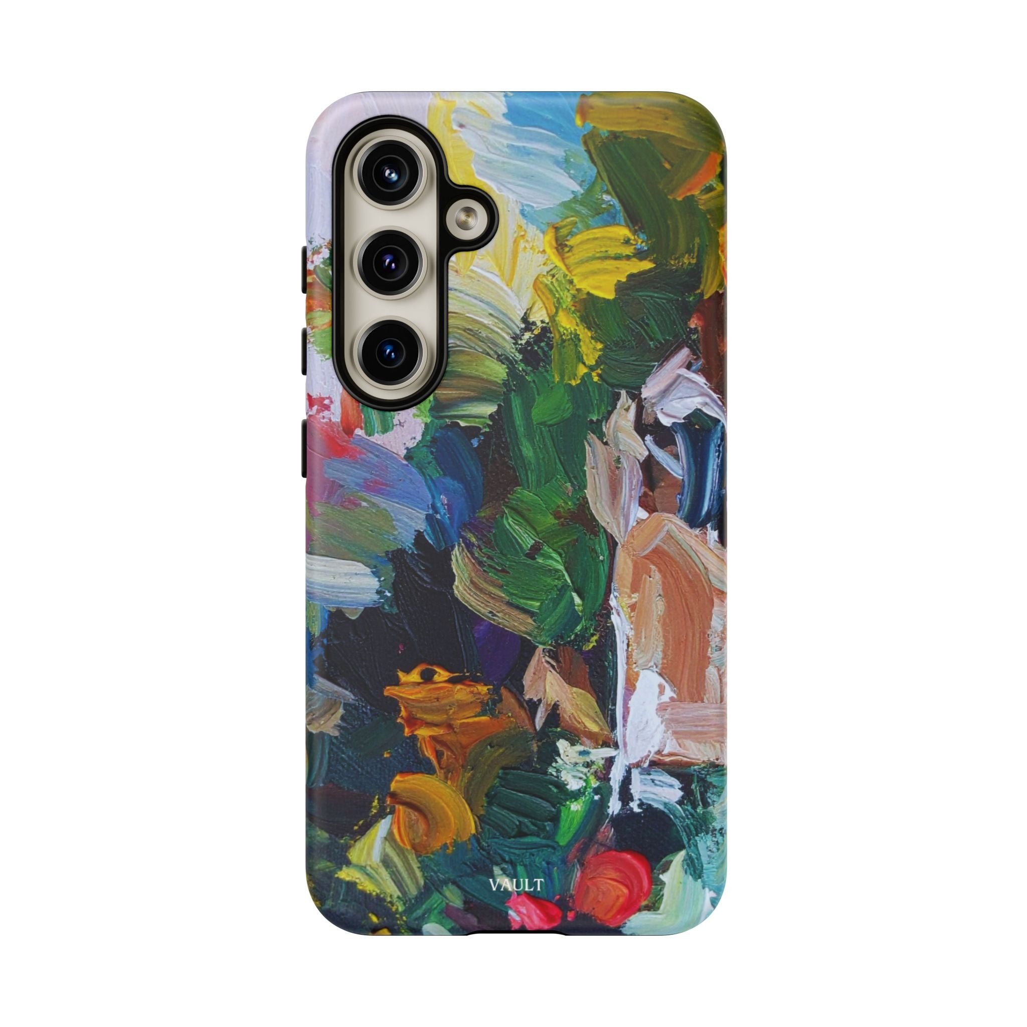 Abstract Paint Brushstroke Phone Case — Colorful Artistic Tough Case