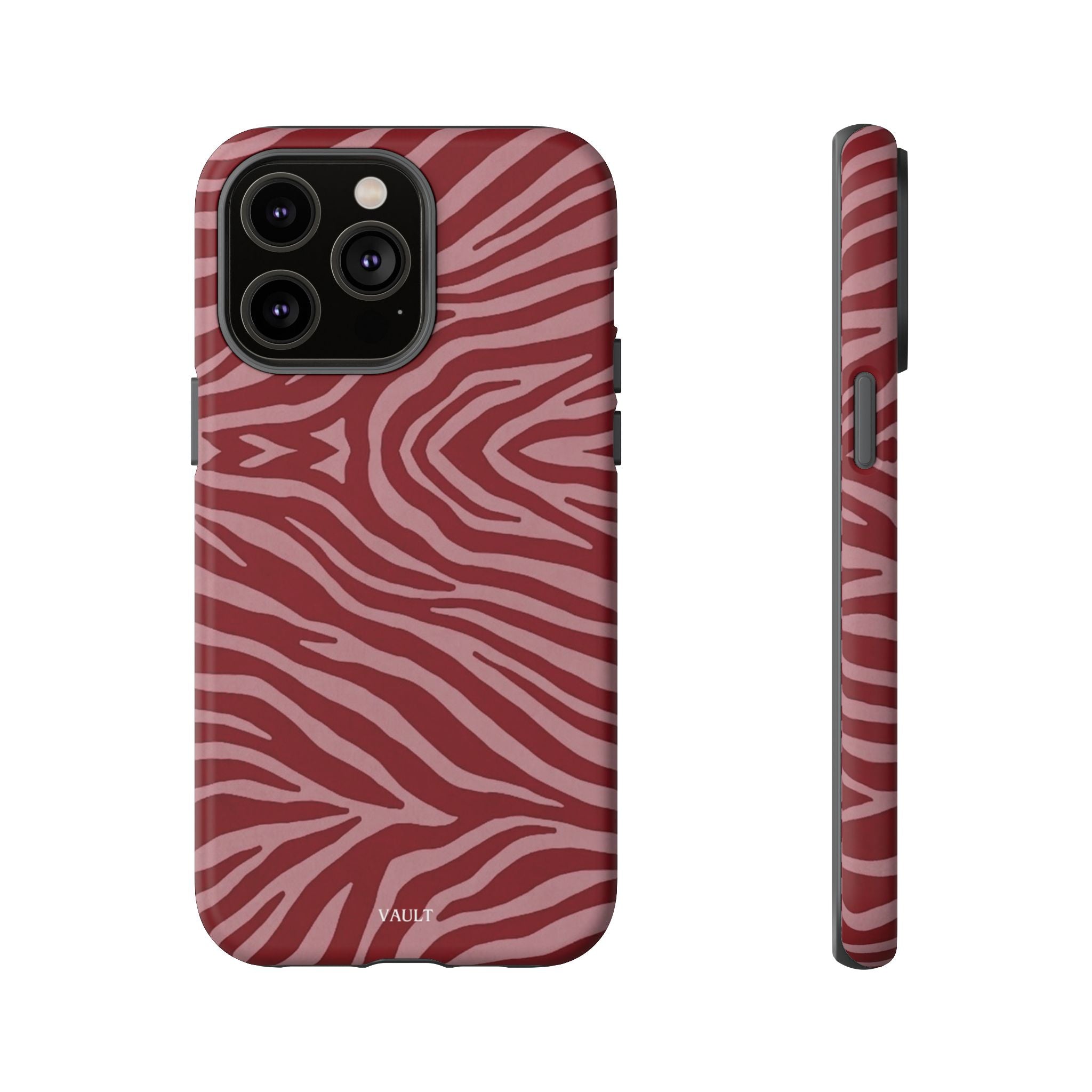 Red Zebra Print Tough Phone Case