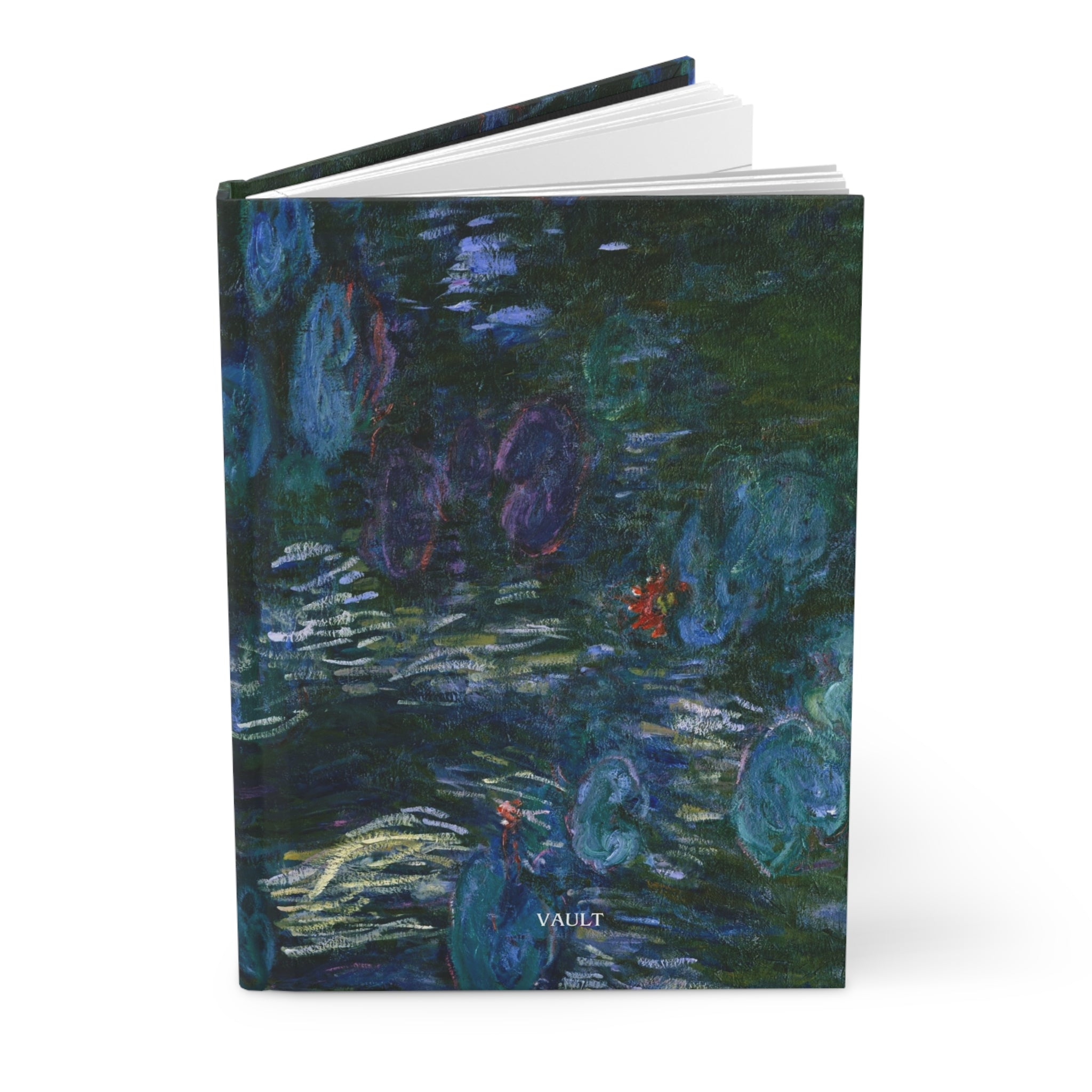 Hardcover Journal — Monet Water Lilies Art Notebook