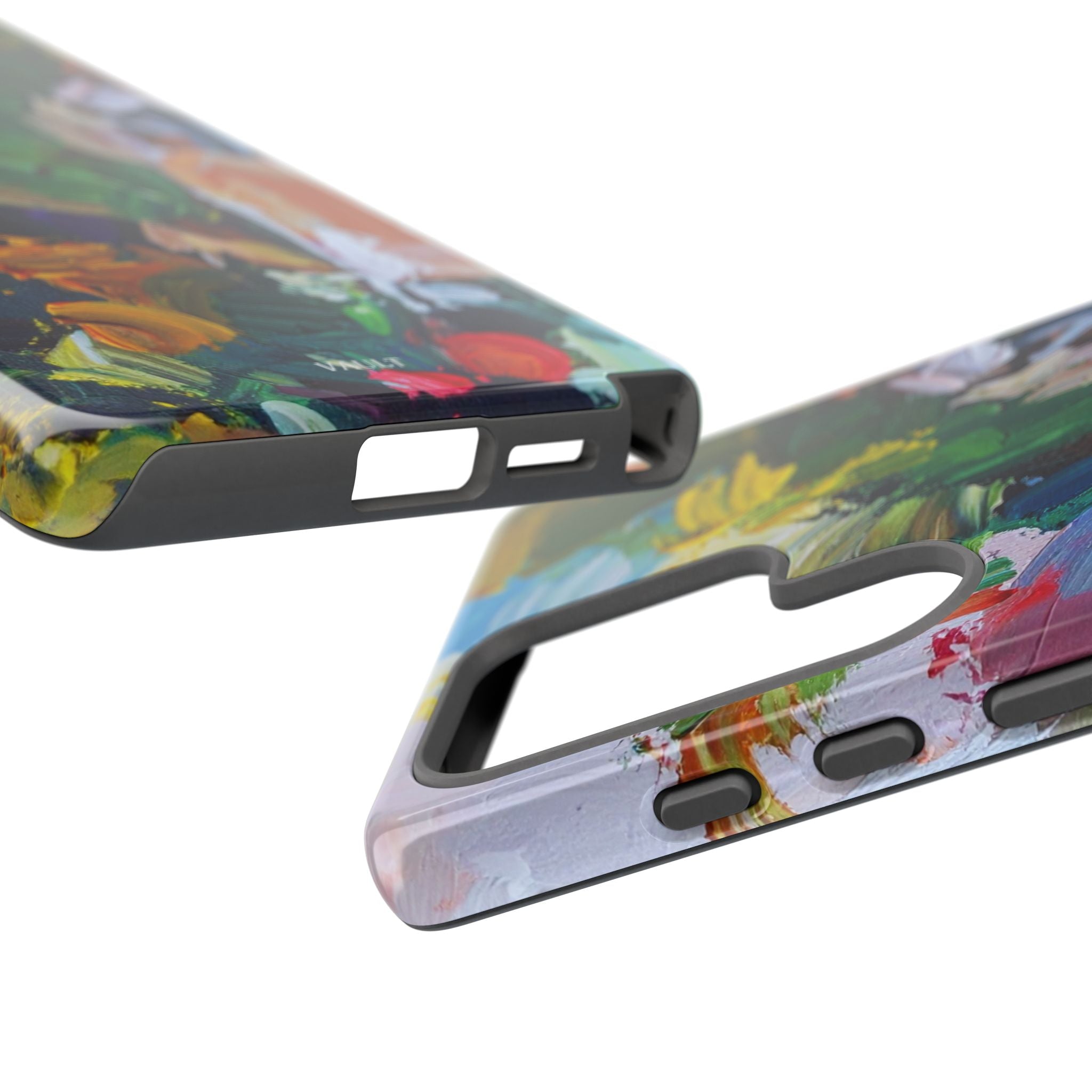 Abstract Paint Brushstroke Phone Case — Colorful Artistic Tough Case