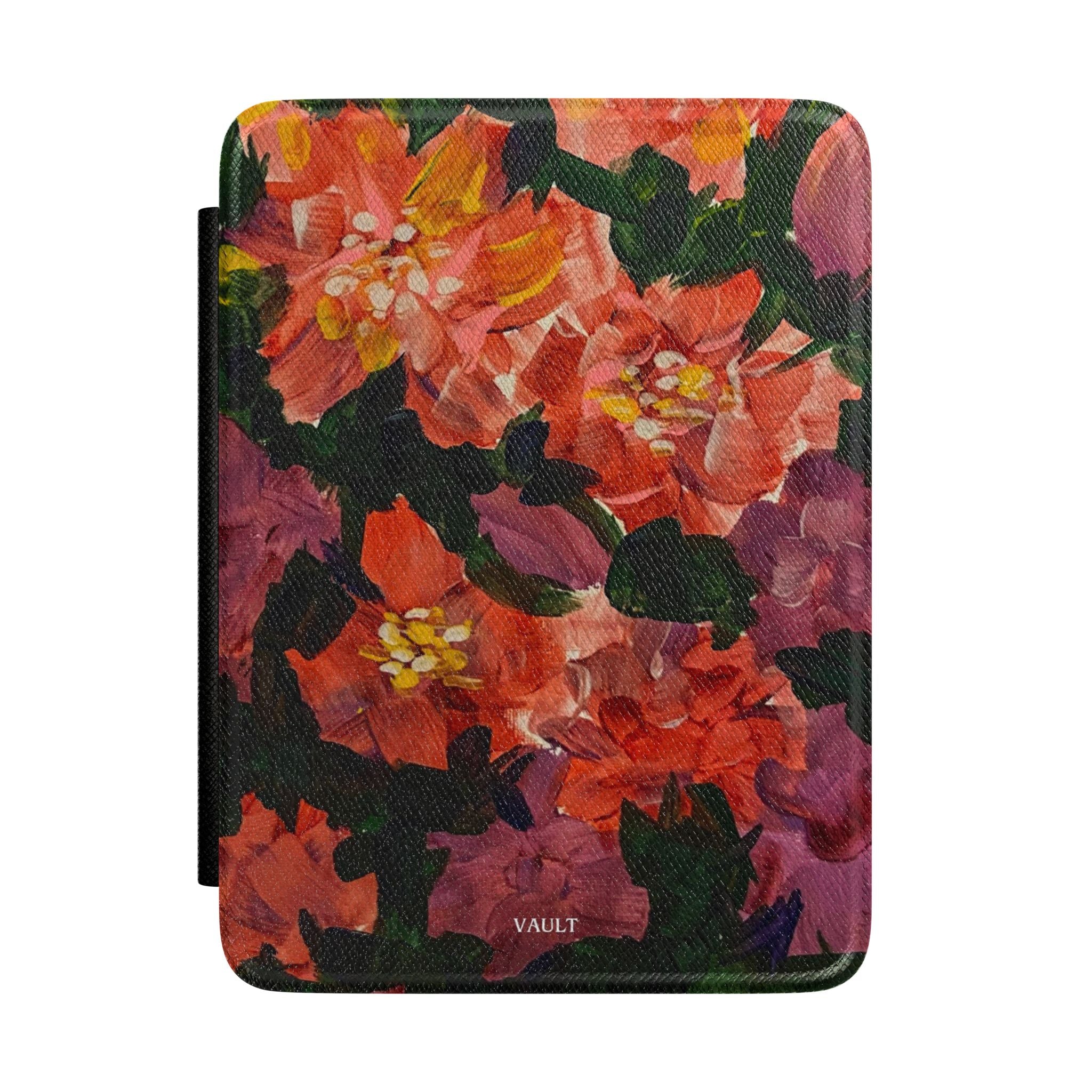 Floral Kindle Case – Watercolor Red Poinsettia E-Reader Cover