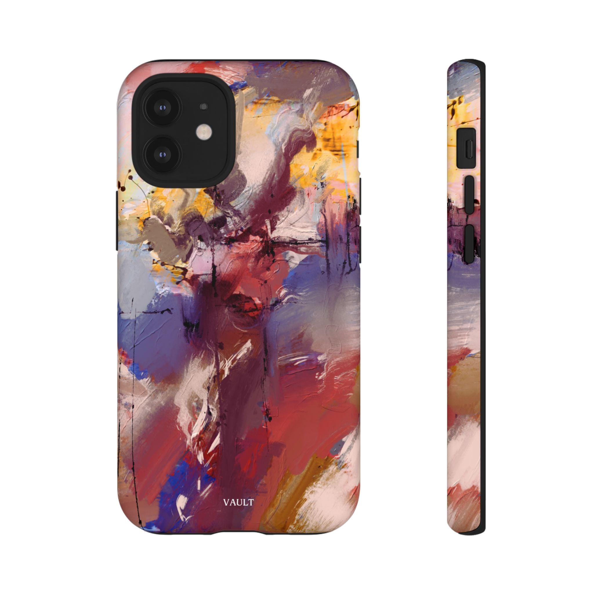 Abstract Brushstroke Tough Phone Case — Colorful Protective iPhone Cover