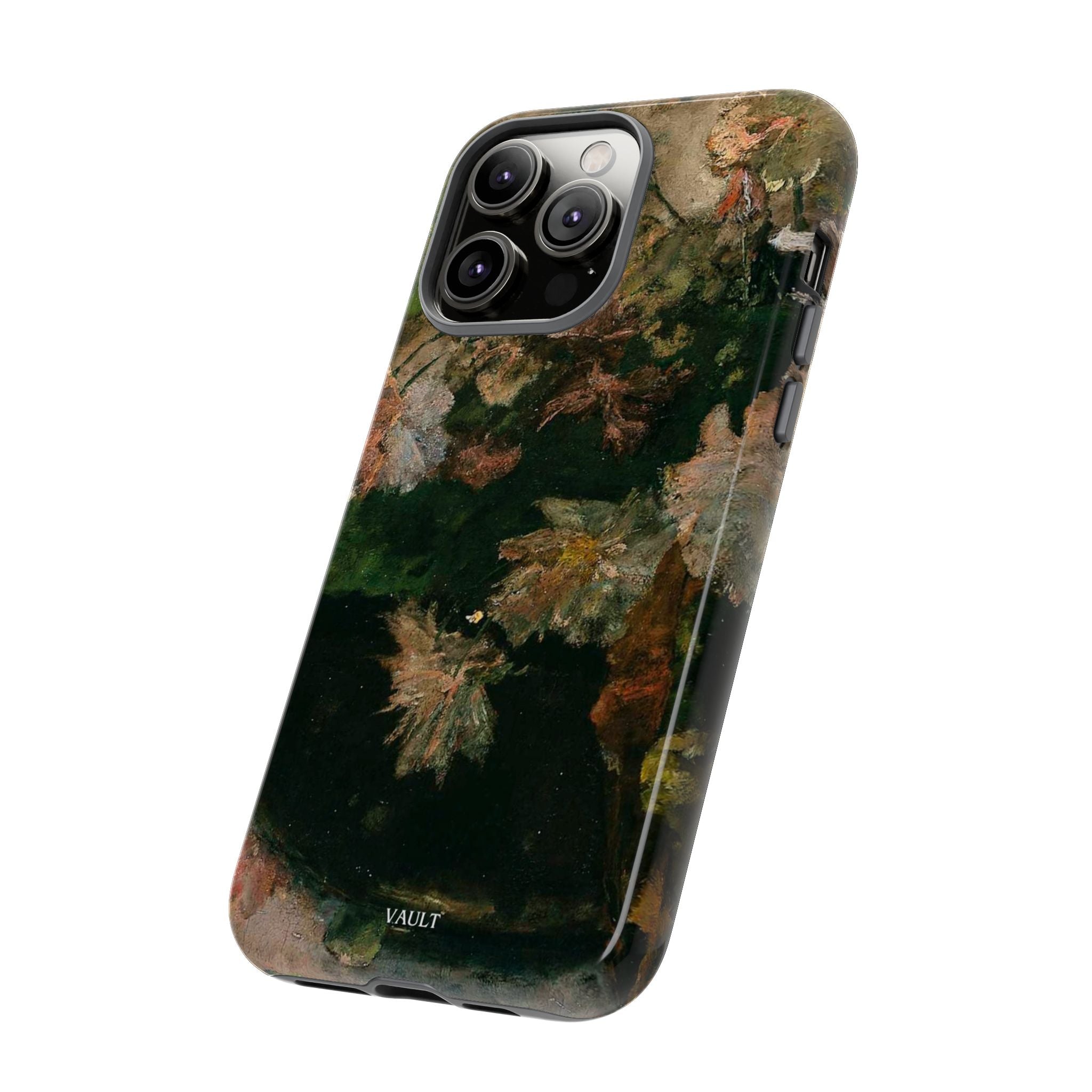Floral Painterly Tough Phone Case — Vintage Autumn Leaves Phone Cover