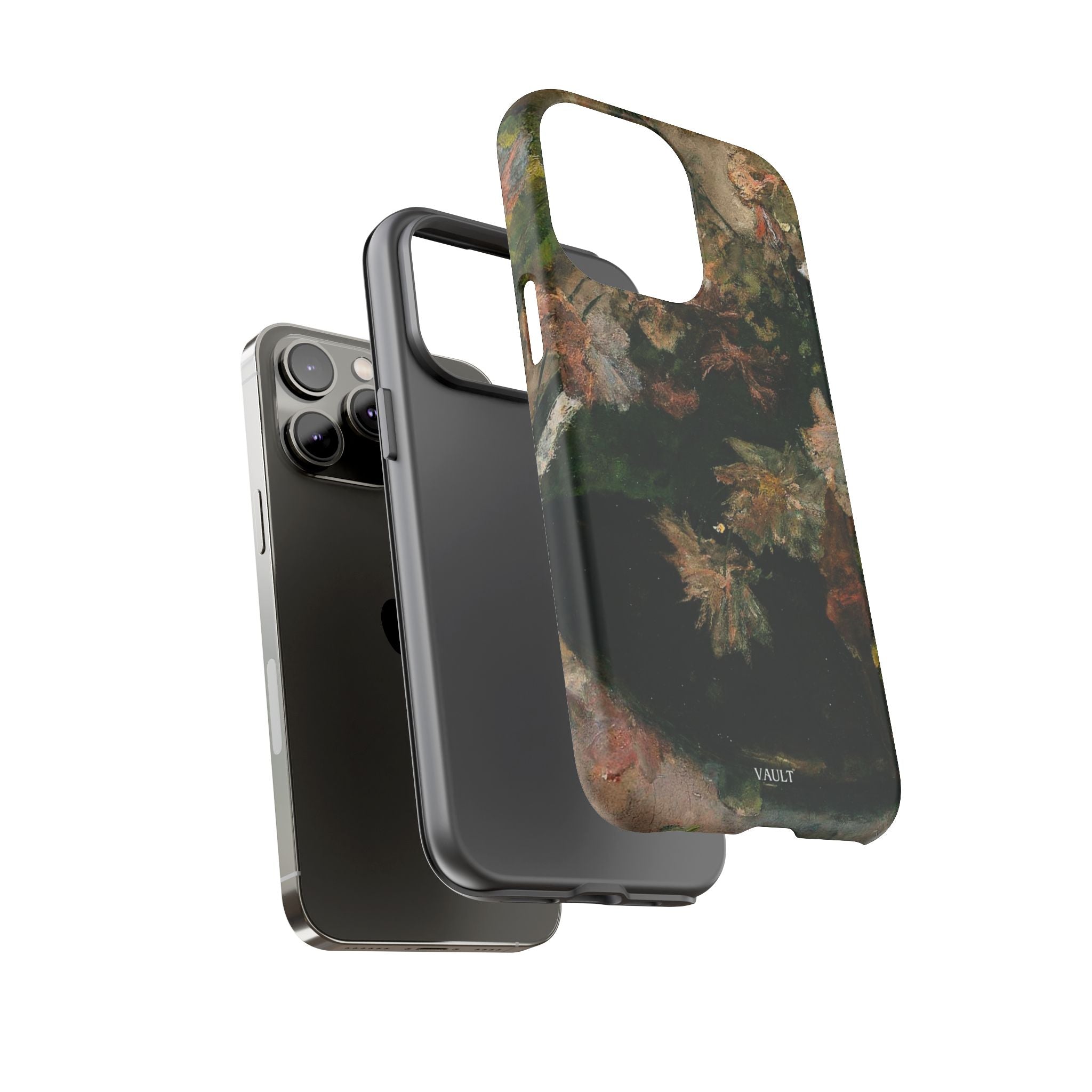 Floral Painterly Tough Phone Case — Vintage Autumn Leaves Phone Cover