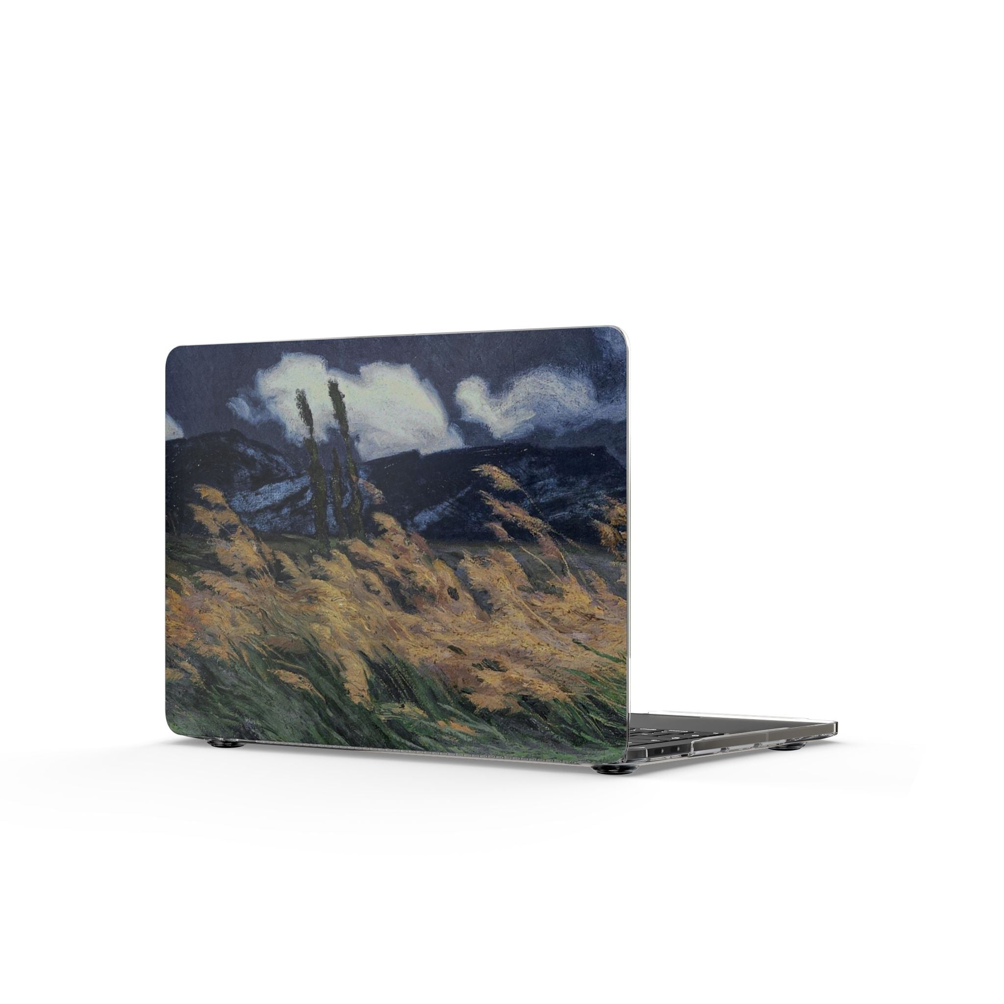 Clear MacBook Case — Moody Landscape Art Protective Cover