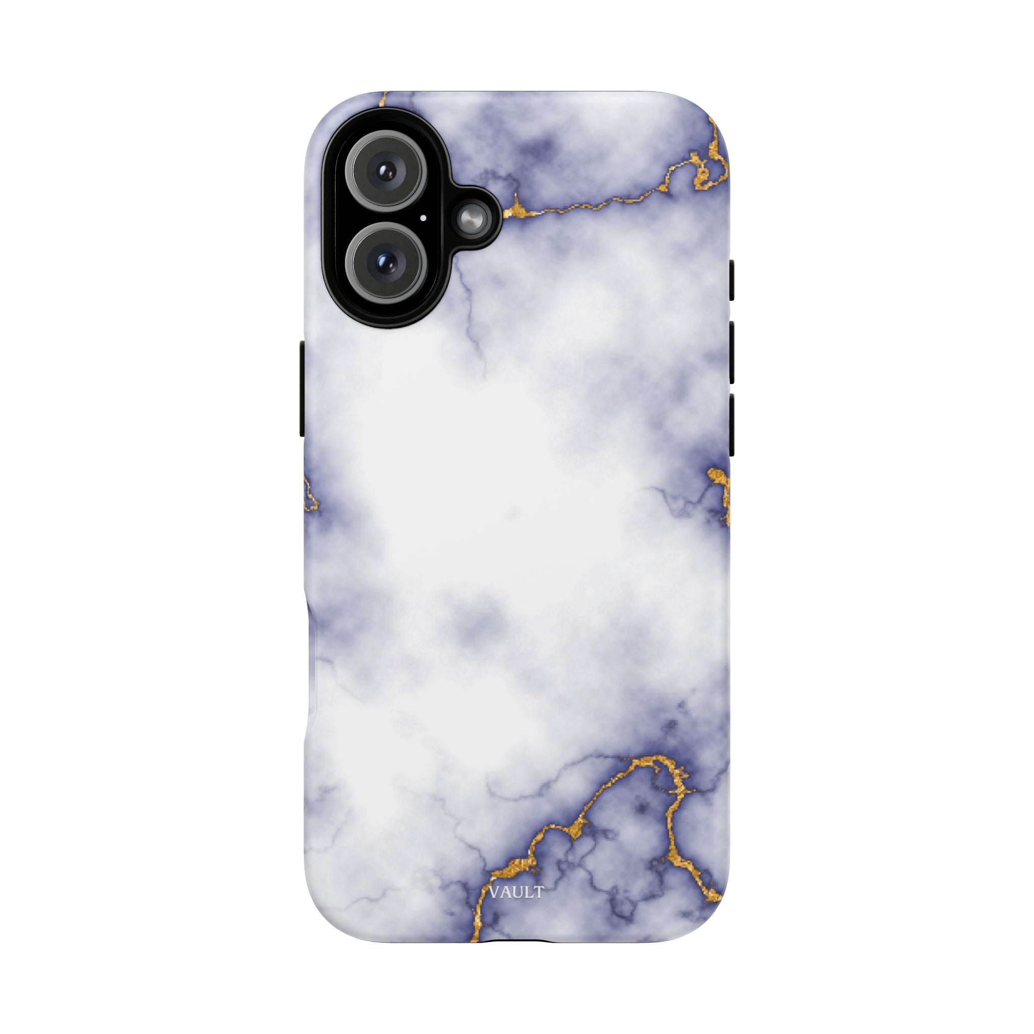 Purple Marble Tough Phone Case with Gold Veins