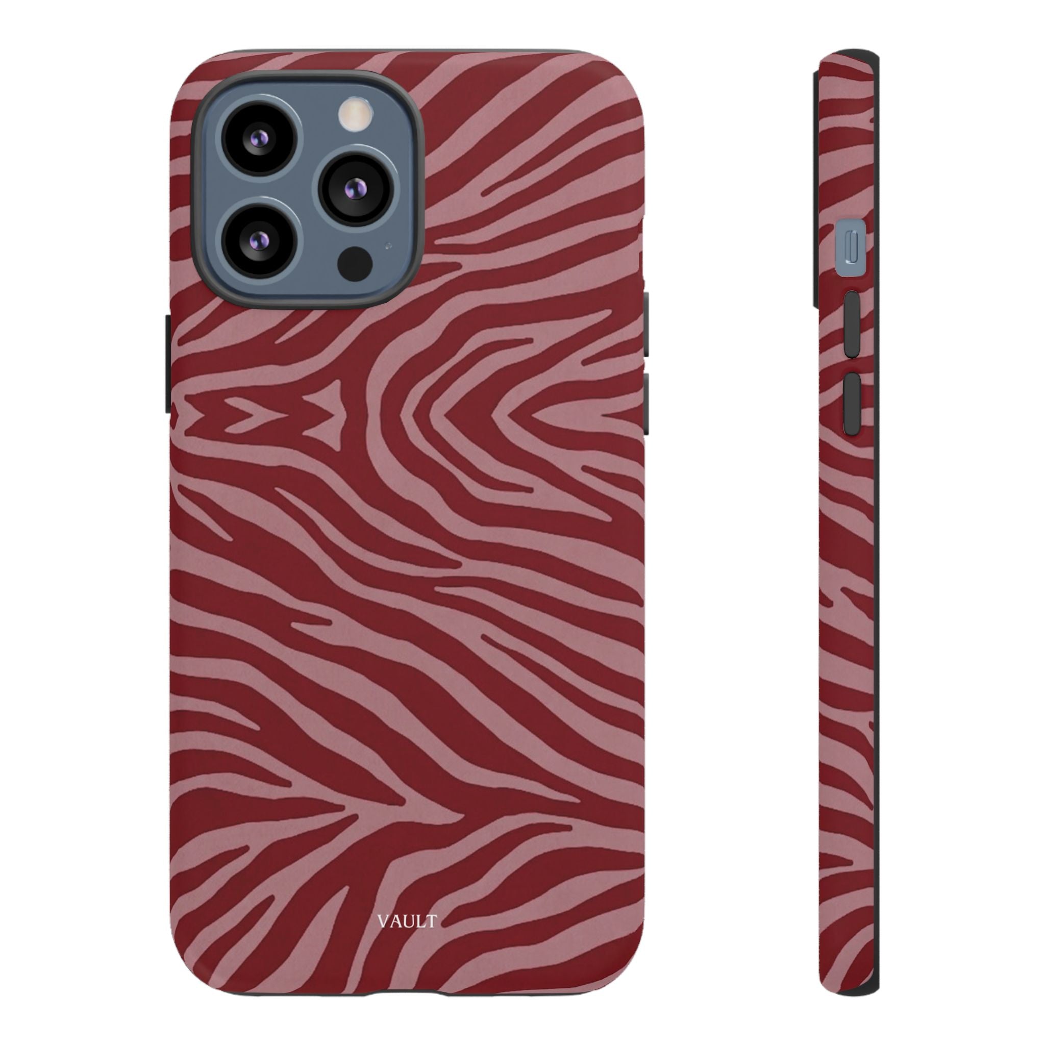 Red Zebra Print Tough Phone Case