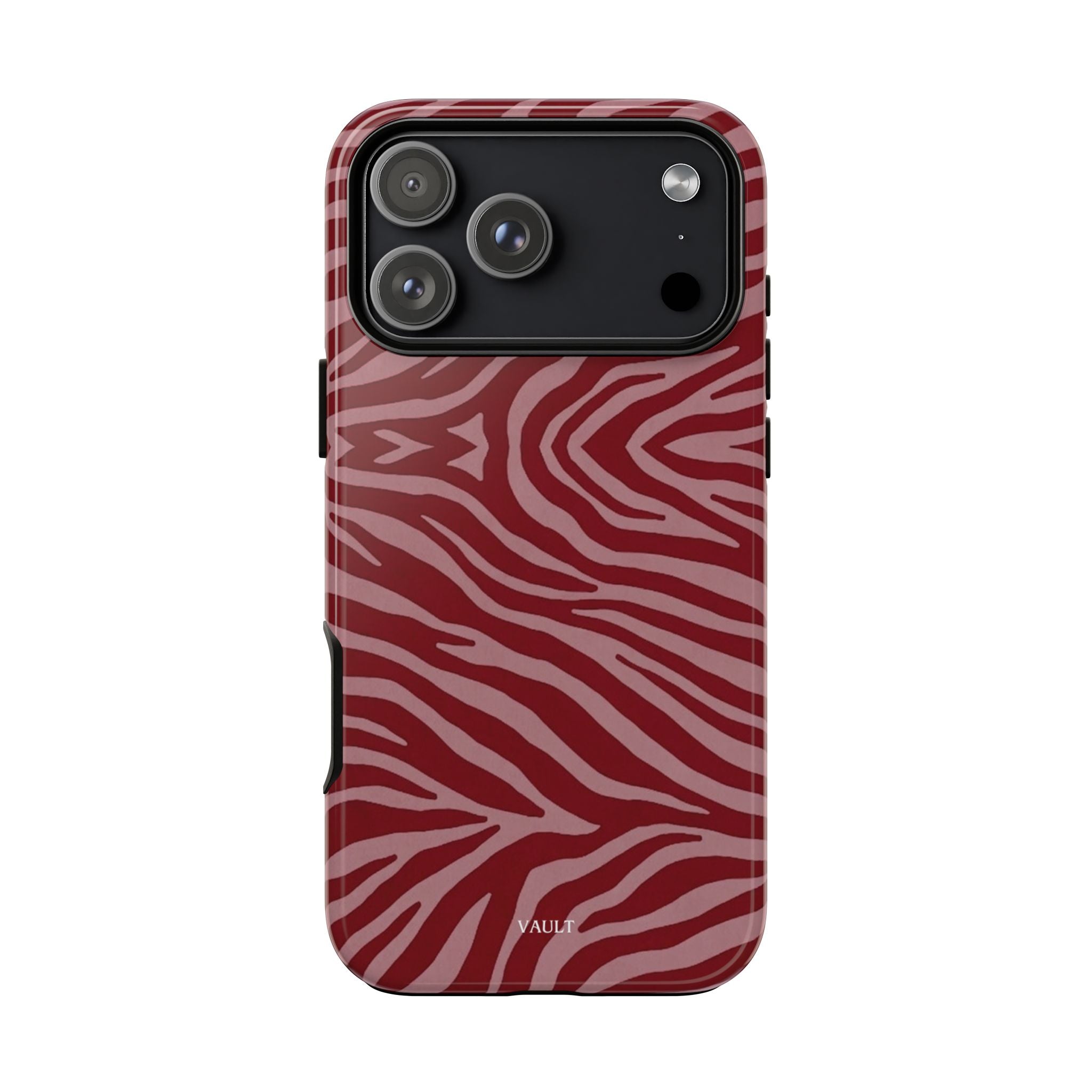 Red Zebra Print Tough Phone Case