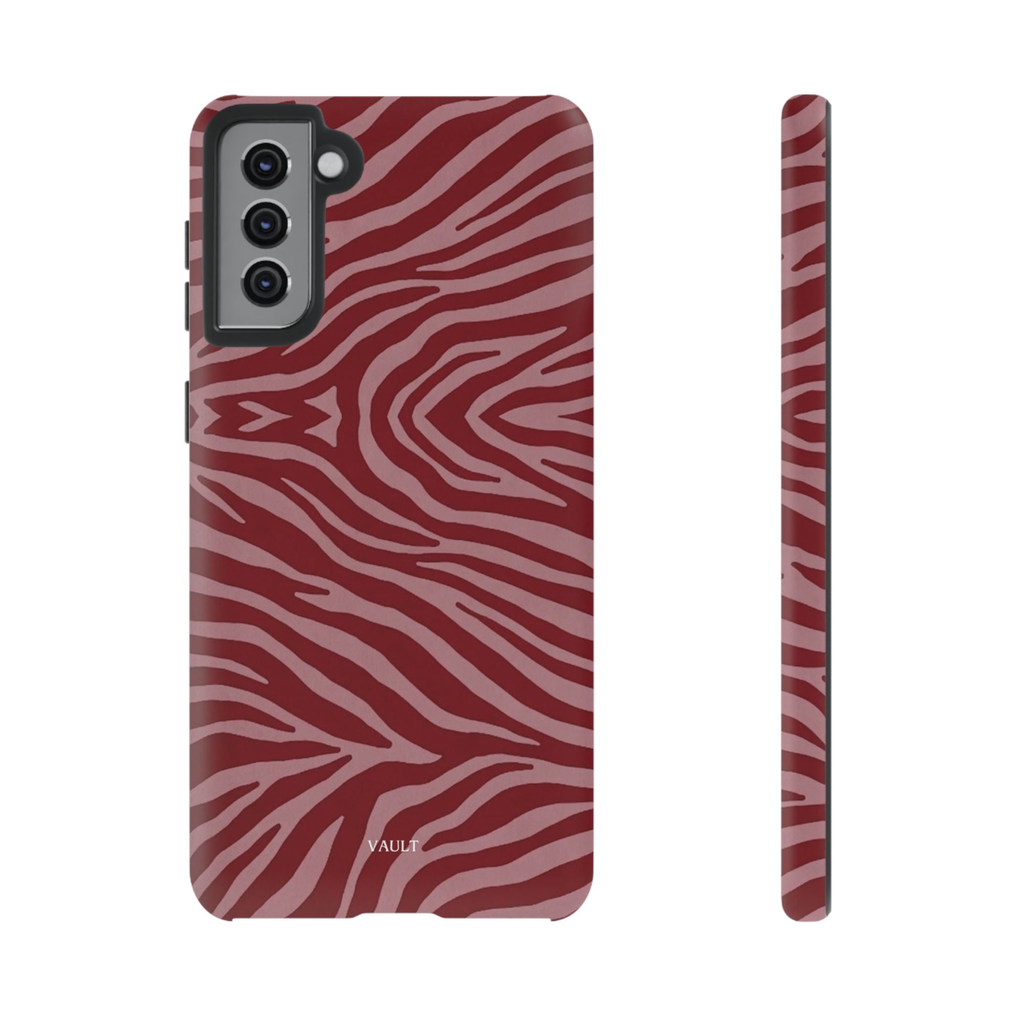 Red Zebra Print Tough Phone Case