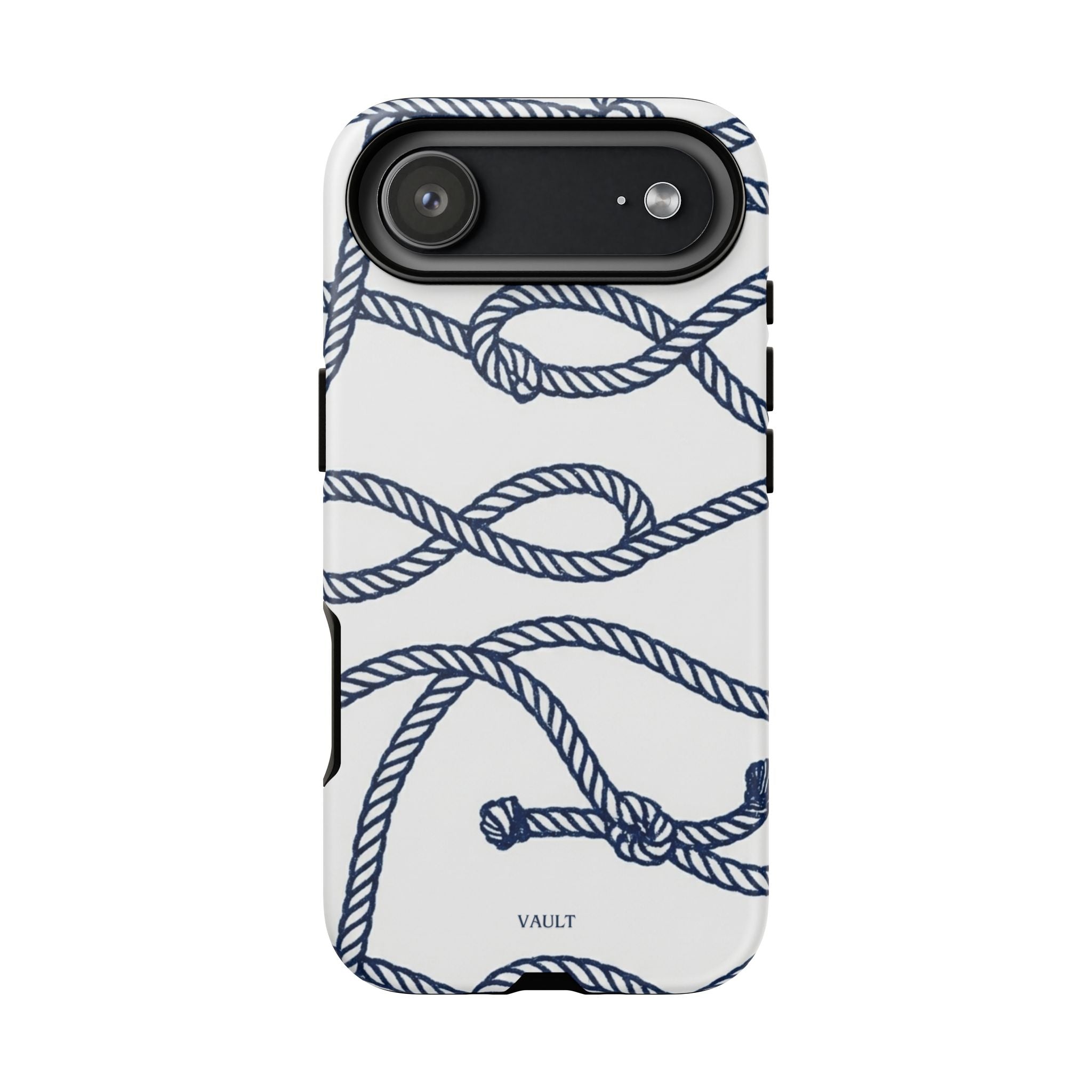 Nautical Rope Tough Case — Protective Phone Cover with Navy Knot Design