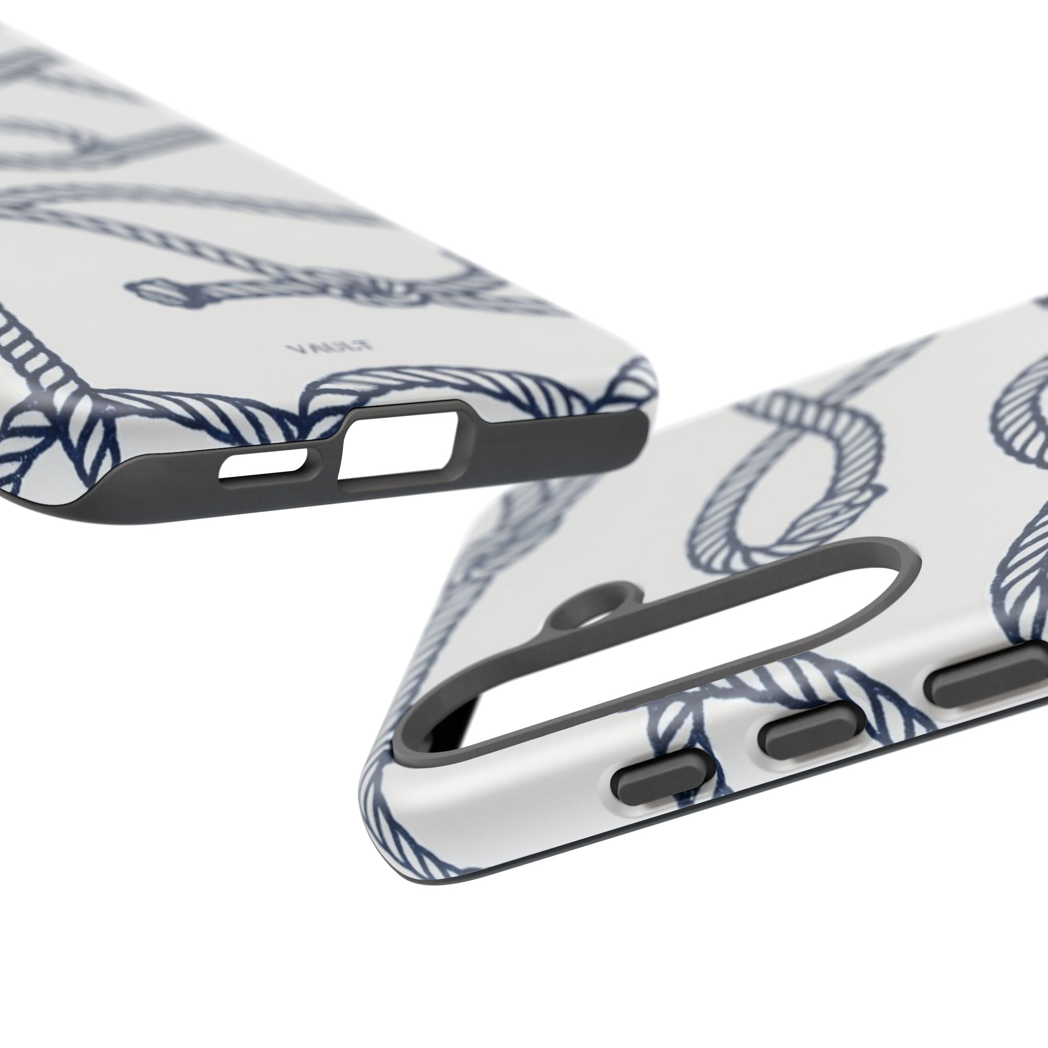 Nautical Rope Tough Case — Protective Phone Cover with Navy Knot Design