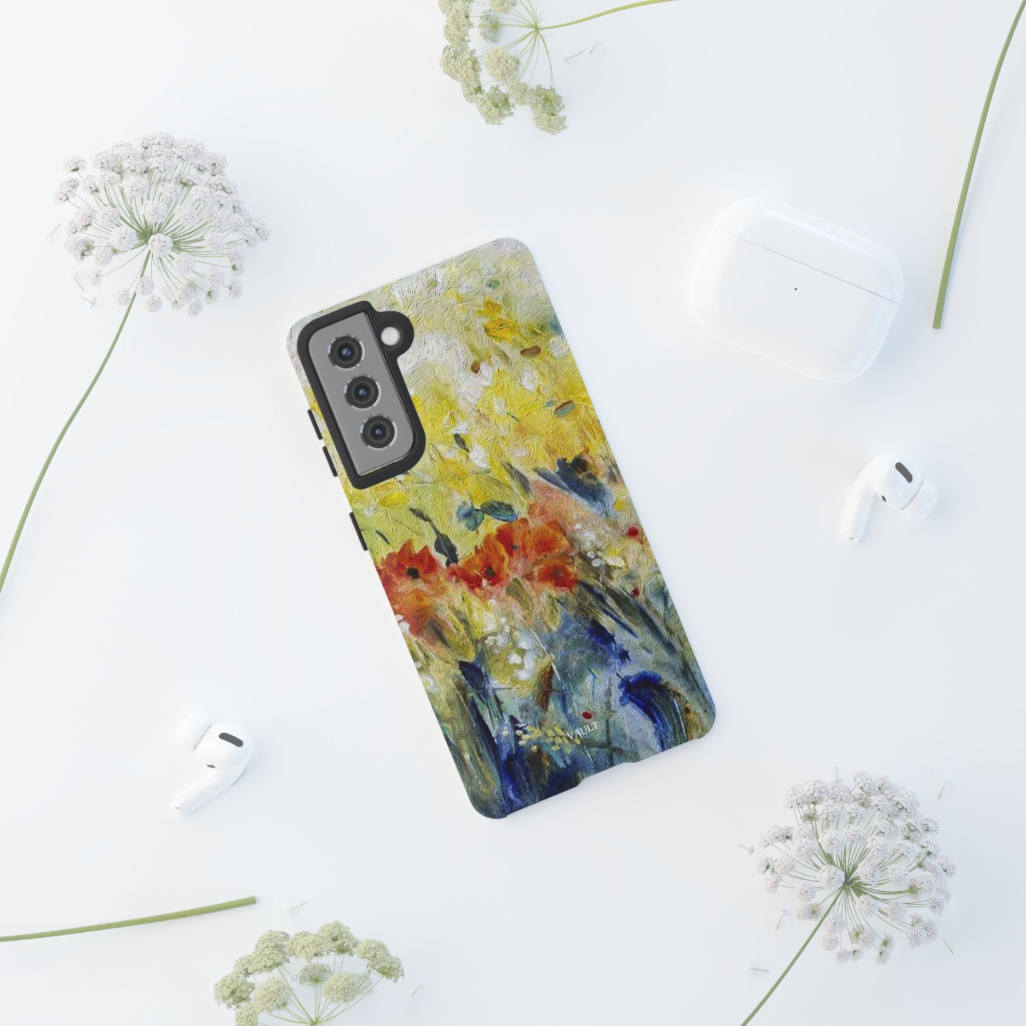 Floral Watercolor Phone Case — Yellow Garden Tough Cases