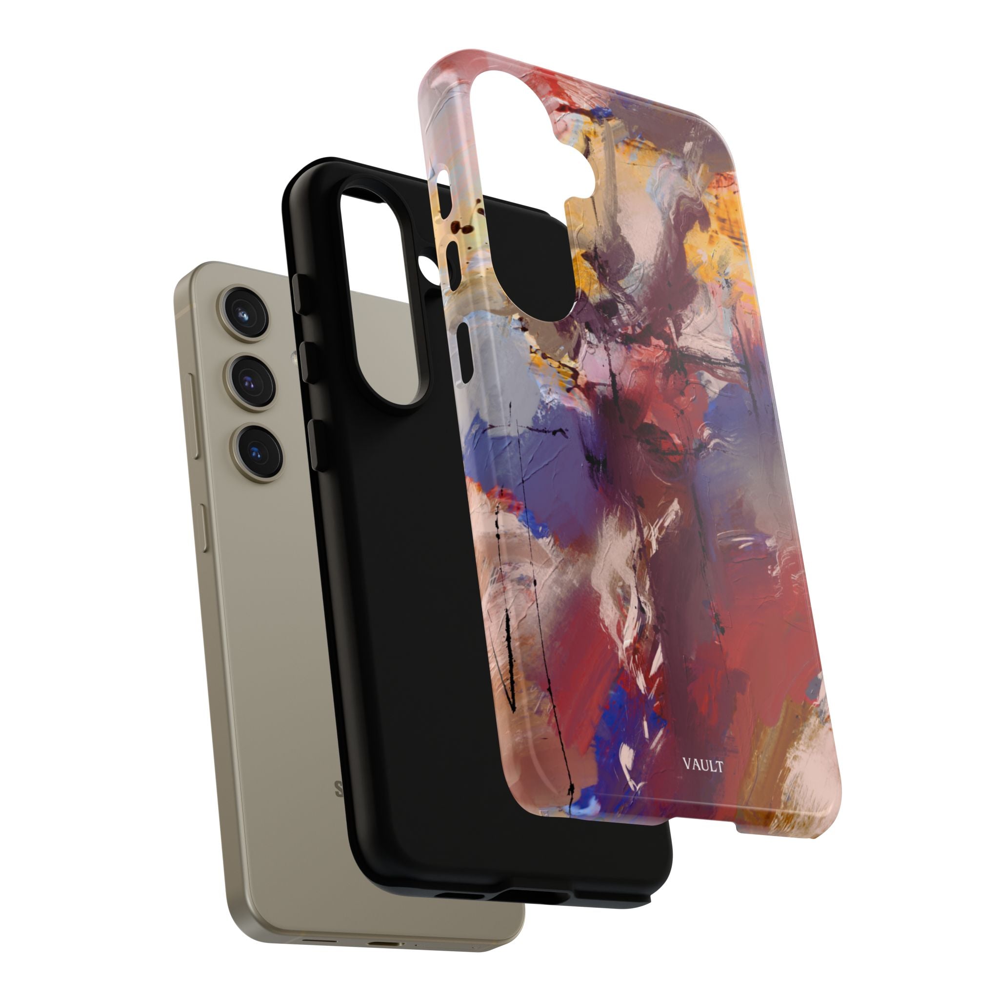 Abstract Brushstroke Tough Phone Case — Colorful Protective iPhone Cover