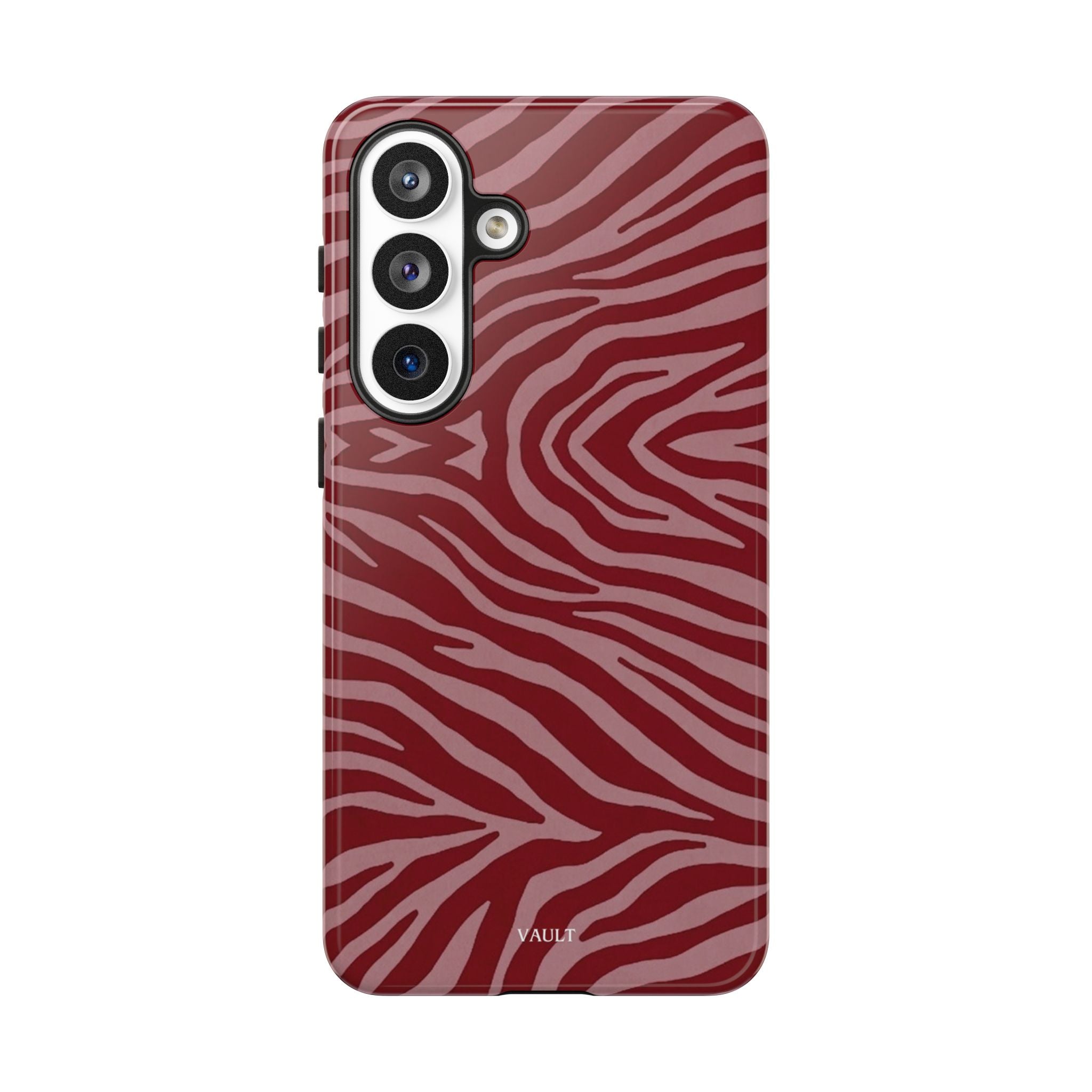 Red Zebra Print Tough Phone Case