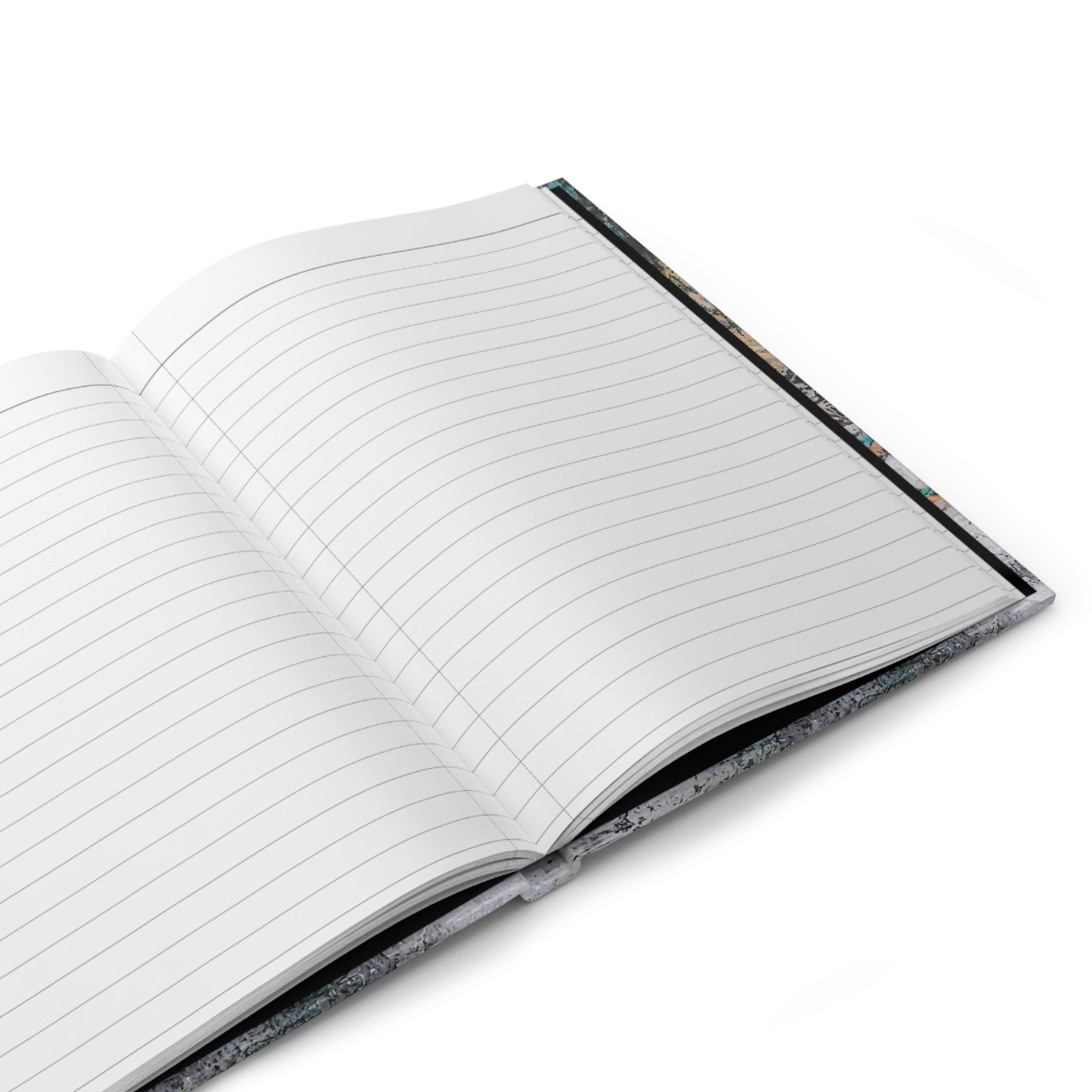 Hardcover Journal — Forest Lake Abstract Landscape Notebook