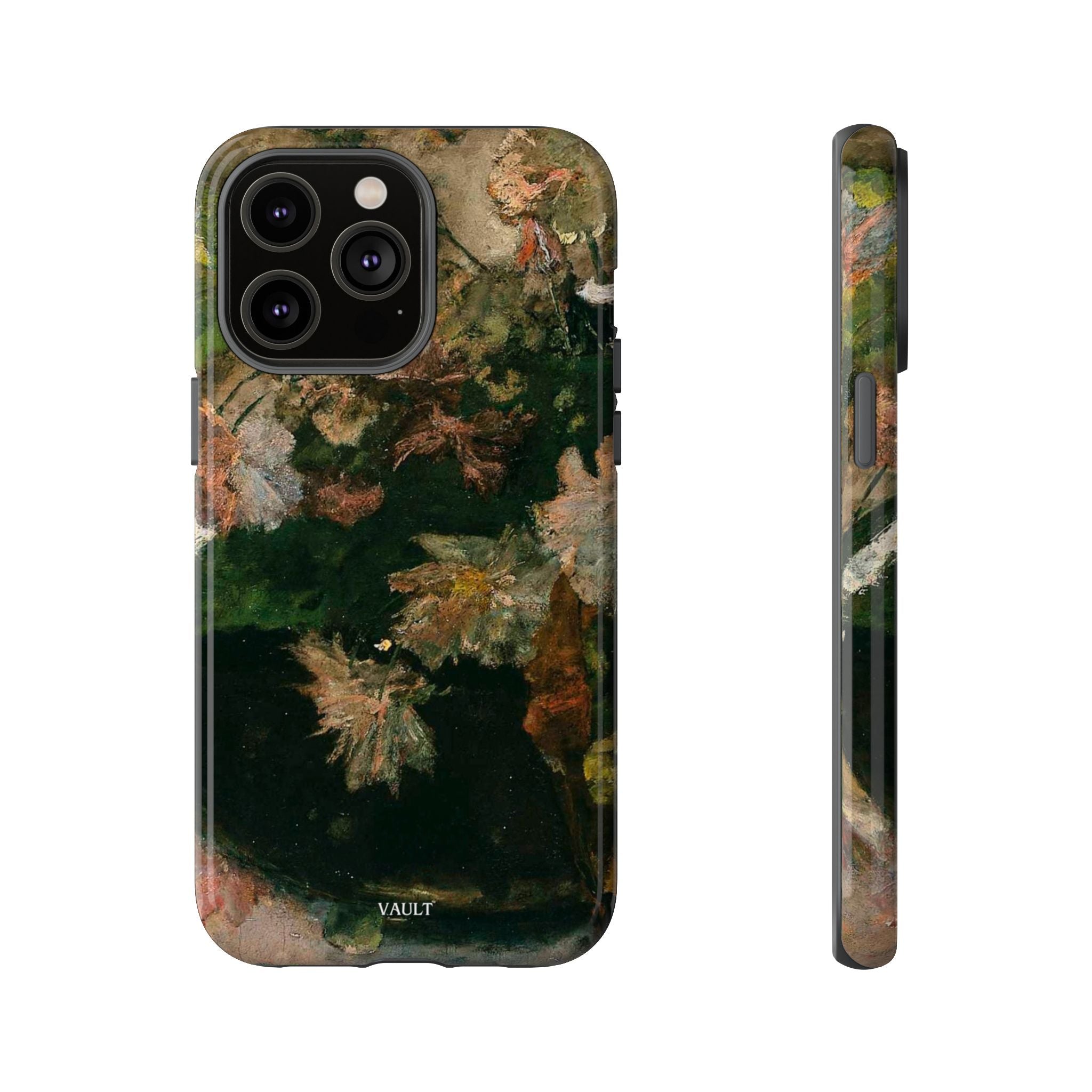 Floral Painterly Tough Phone Case — Vintage Autumn Leaves Phone Cover