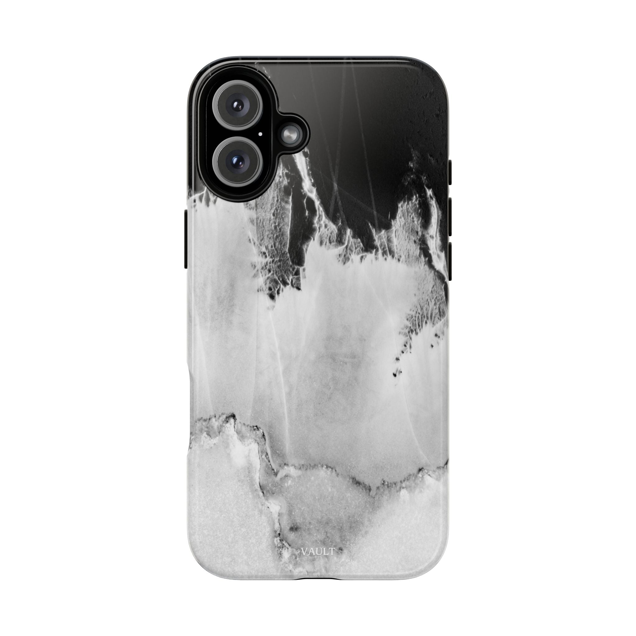 Marble Ink Tough Case — Black & White Abstract Phone Cover