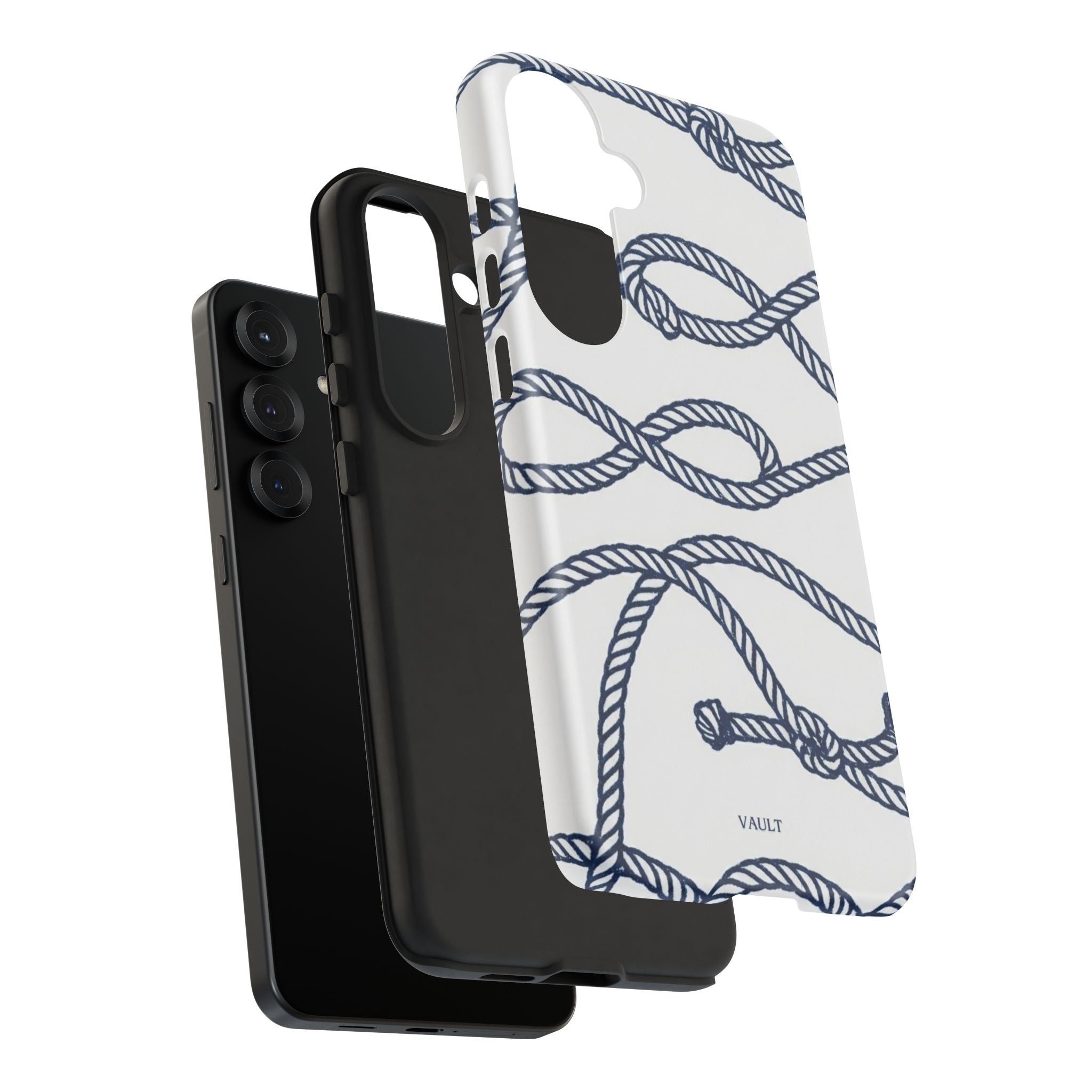 Nautical Rope Tough Case — Protective Phone Cover with Navy Knot Design