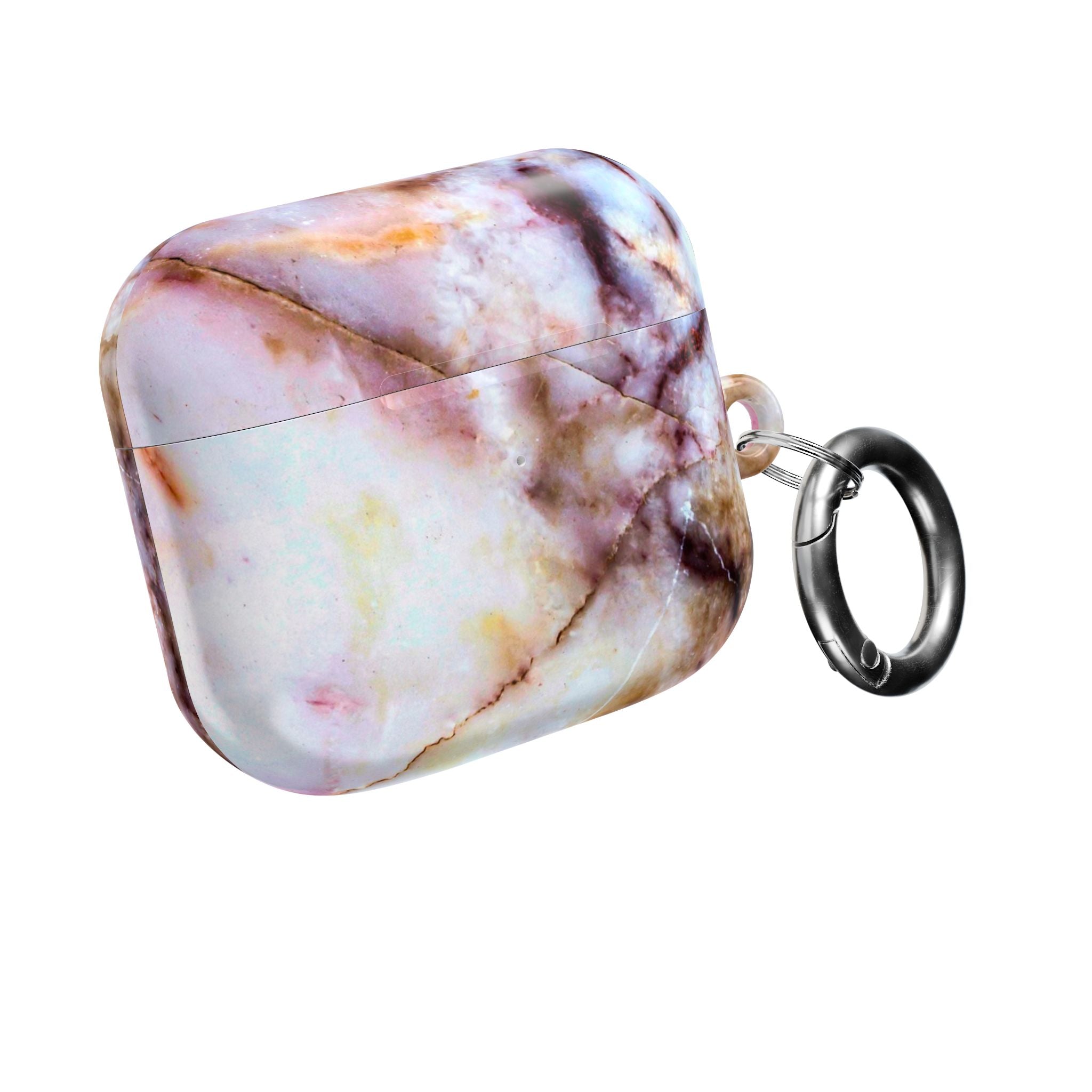 Marble Pink AirPod Case – Pink & Gold Marble Protective AirPods Cover