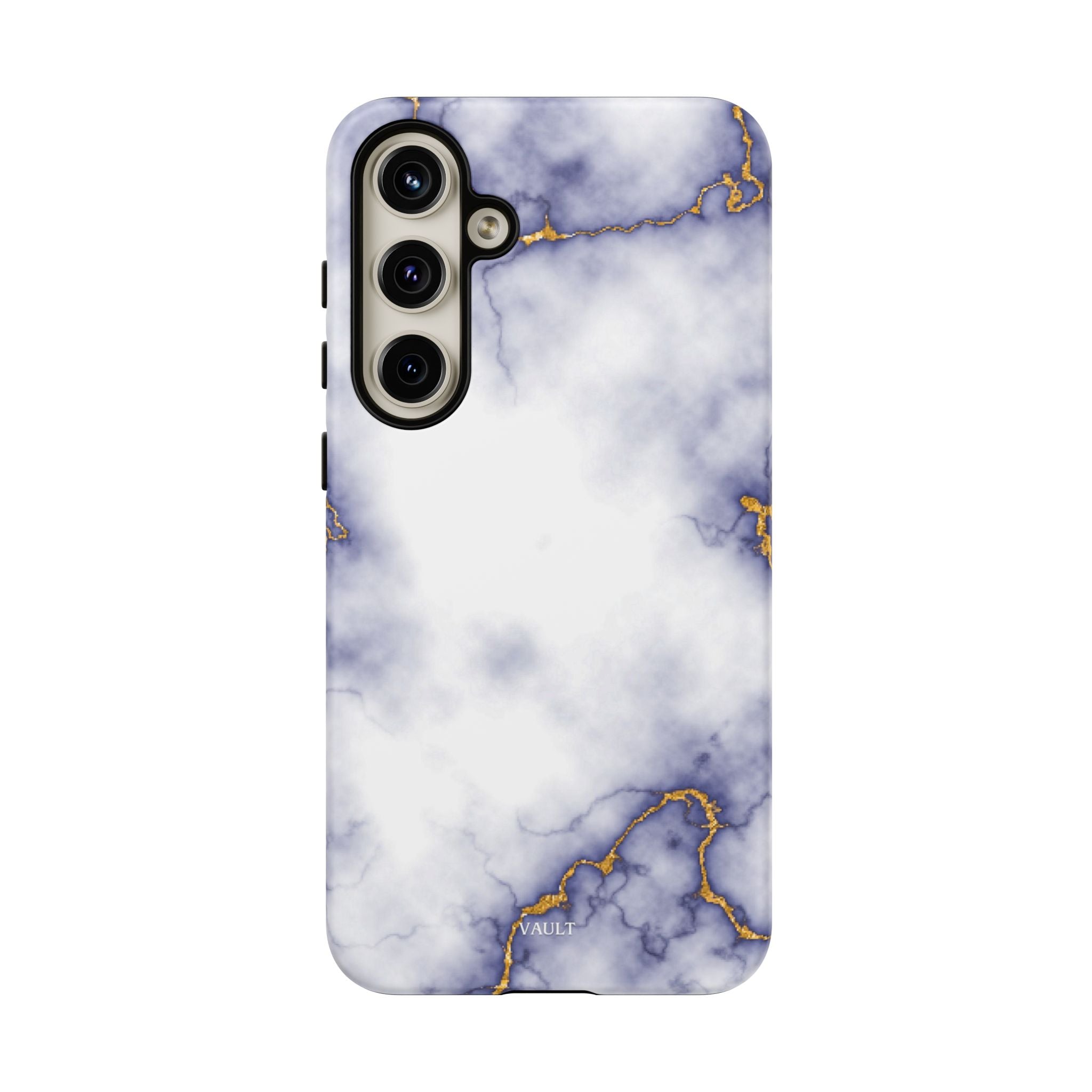 Purple Marble Tough Phone Case with Gold Veins