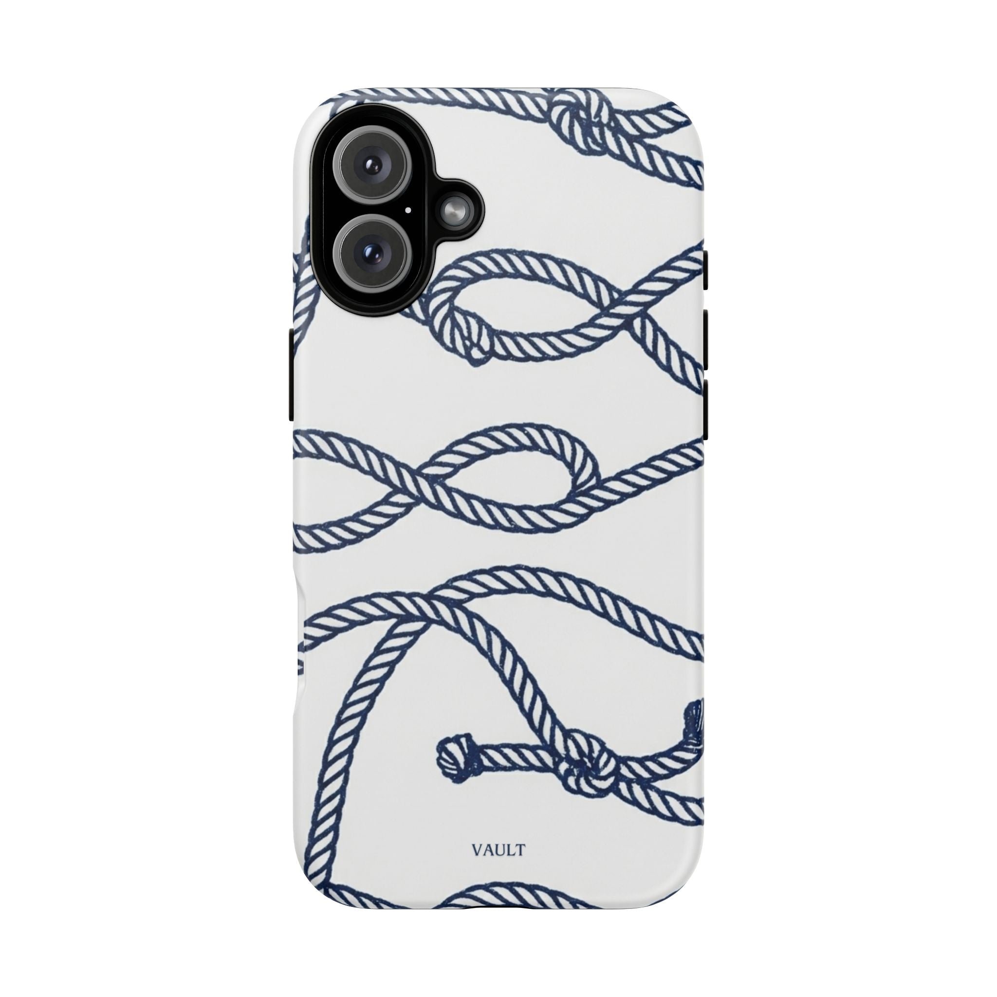 Nautical Rope Tough Case — Protective Phone Cover with Navy Knot Design