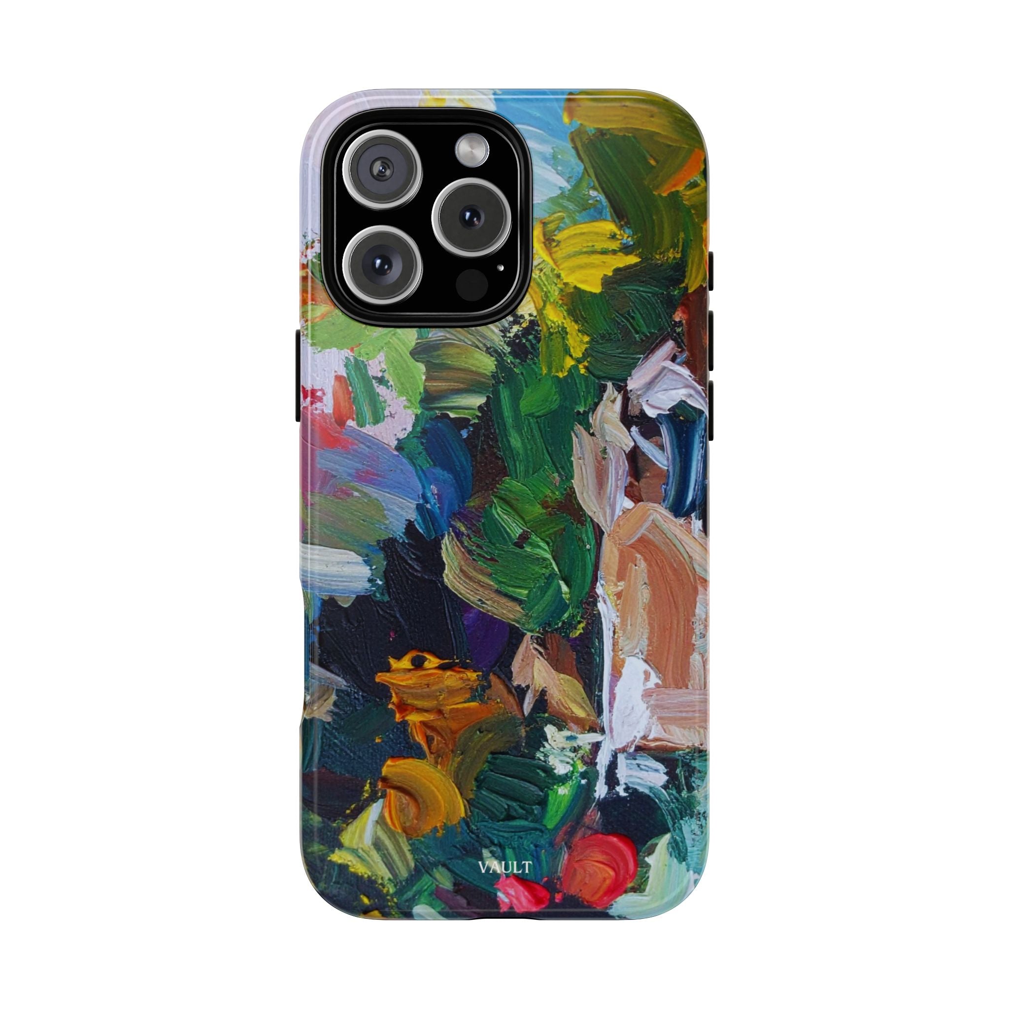 Abstract Paint Brushstroke Phone Case — Colorful Artistic Tough Case