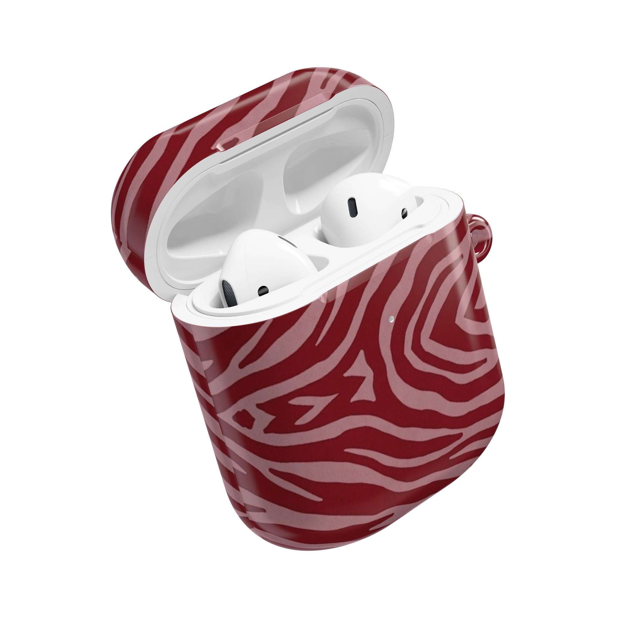 Red Zebra Print AirPod Case – Stylish Protective Charging Case Cover