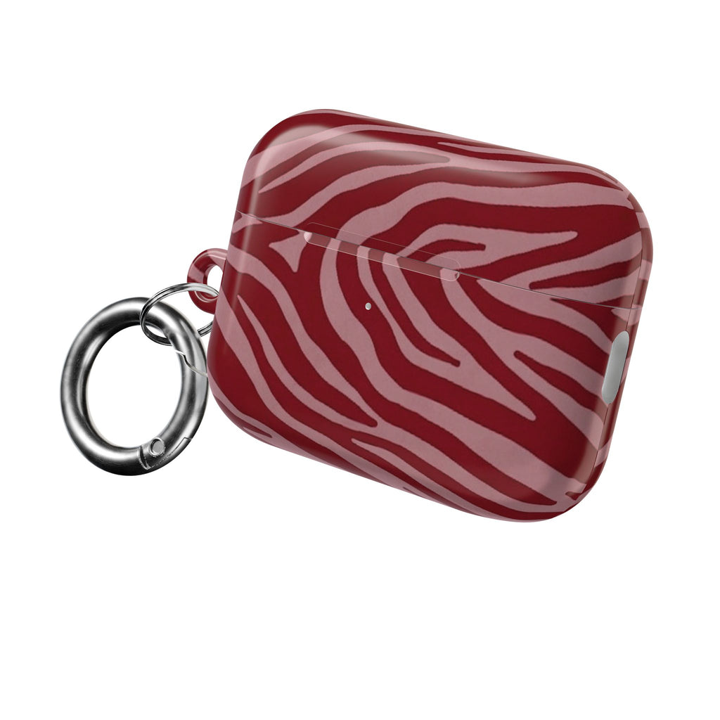 Red Zebra Print AirPod Case – Stylish Protective Charging Case Cover