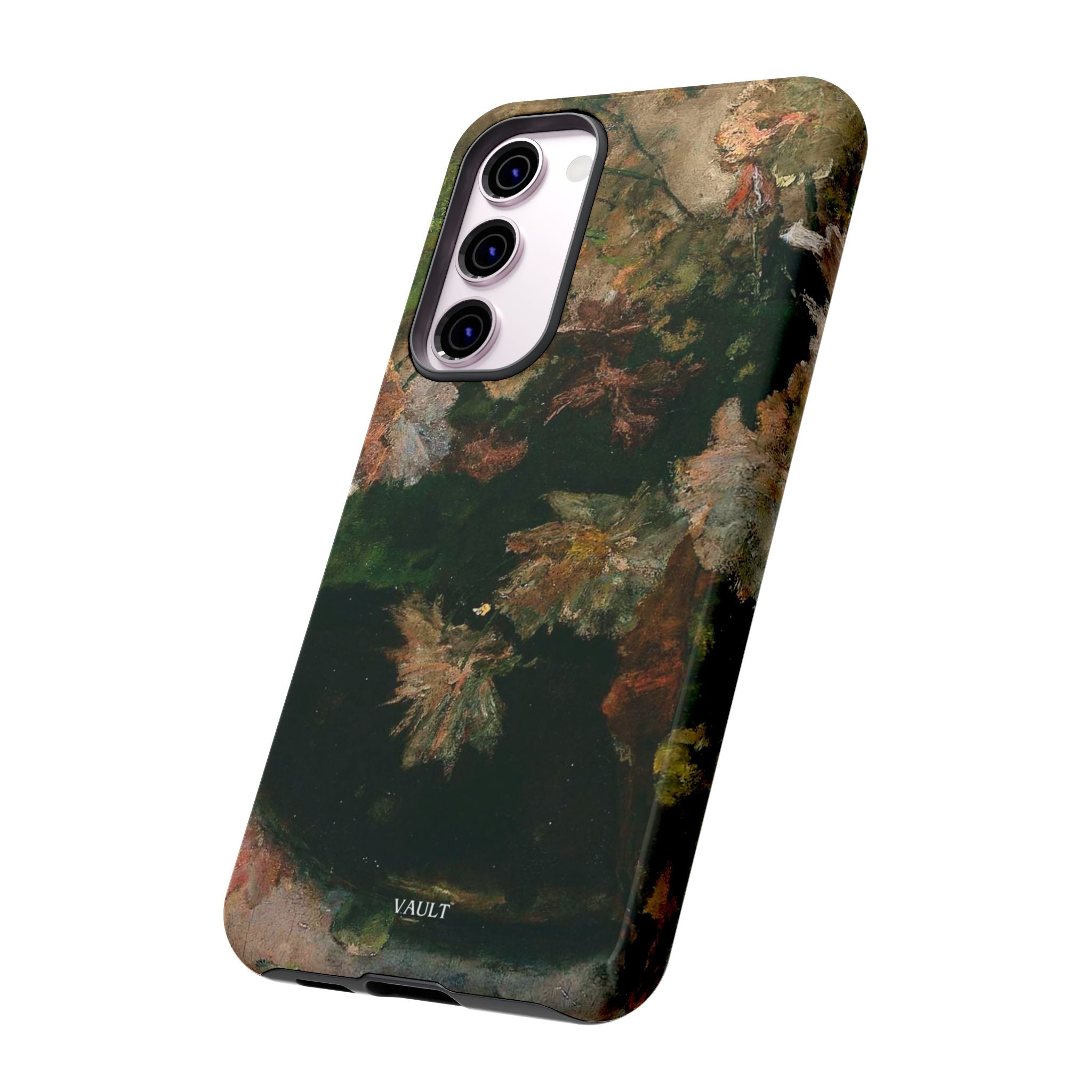 Floral Painterly Tough Phone Case — Vintage Autumn Leaves Phone Cover