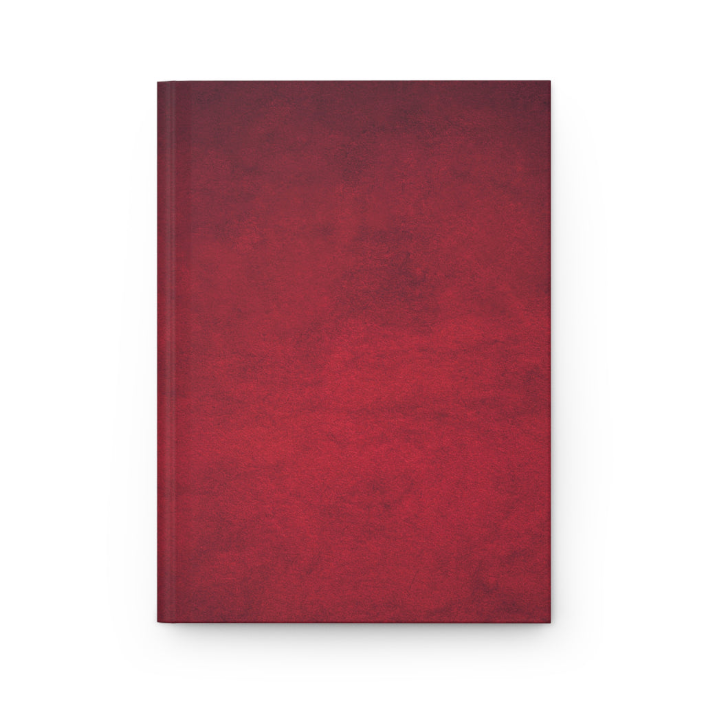 Diario rilegato — Taccuino bordeaux opaco (design a volta)