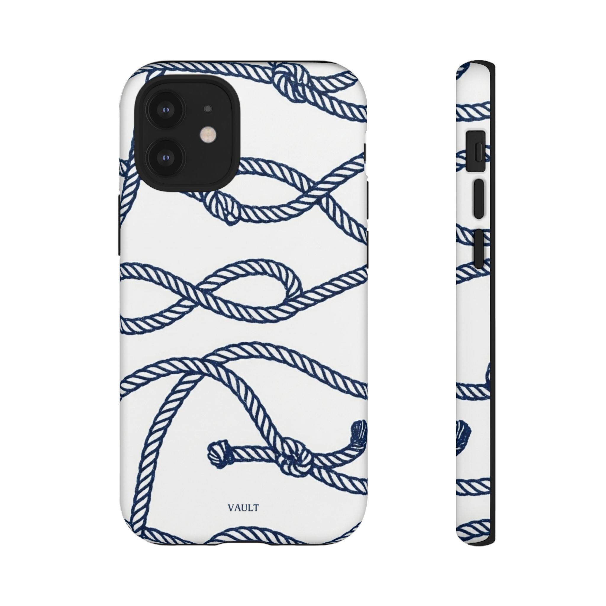 Nautical Rope Tough Case — Protective Phone Cover with Navy Knot Design